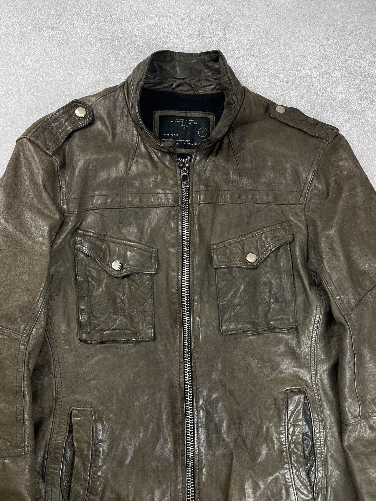 Allsaints Allsaints Spitalfields Leather Jacket Men’s Size S Size US S / EU 44-46 / 1 - 5 Thumbnail
