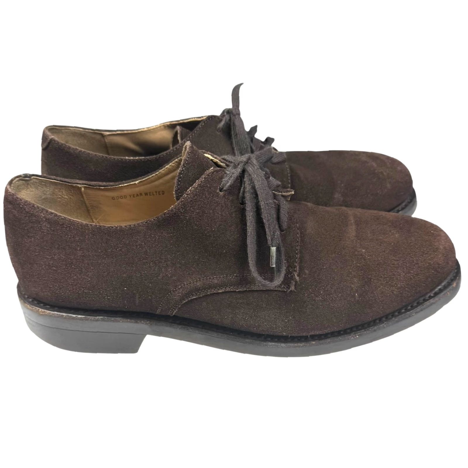 Ralph Lauren Ralph Lauren Polo Lace Up Oxford Shoes Brown Leather Suede Leather Men's Size 10 D Width Casual Vintage No 10 Size US M / EU 48-50 / 2 - 5 Thumbnail