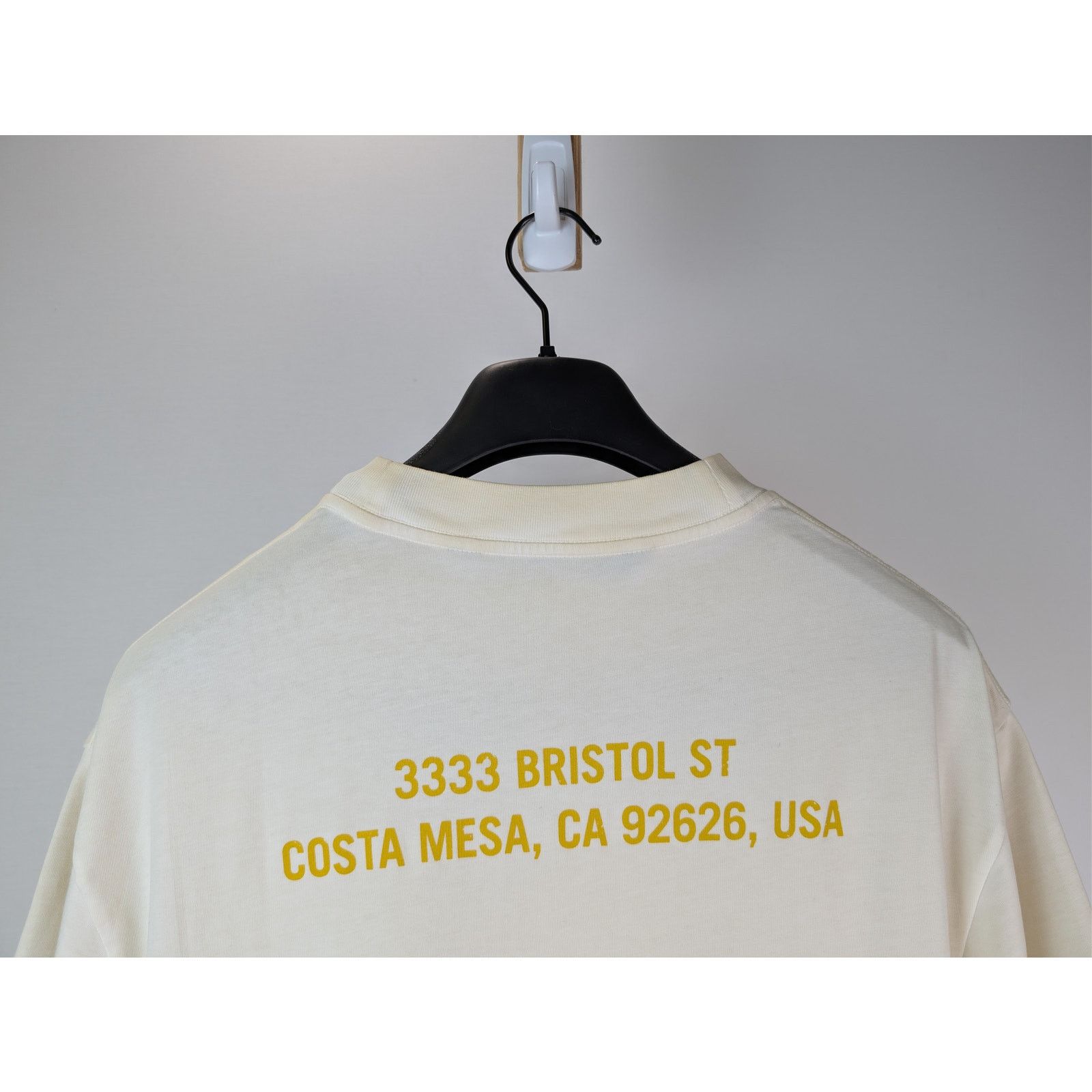 Palm Angels o1rshd1 Double Oversized LA T-Shirt in Off White / Yellow Size US XL / EU 56 / 4 - 12 Thumbnail