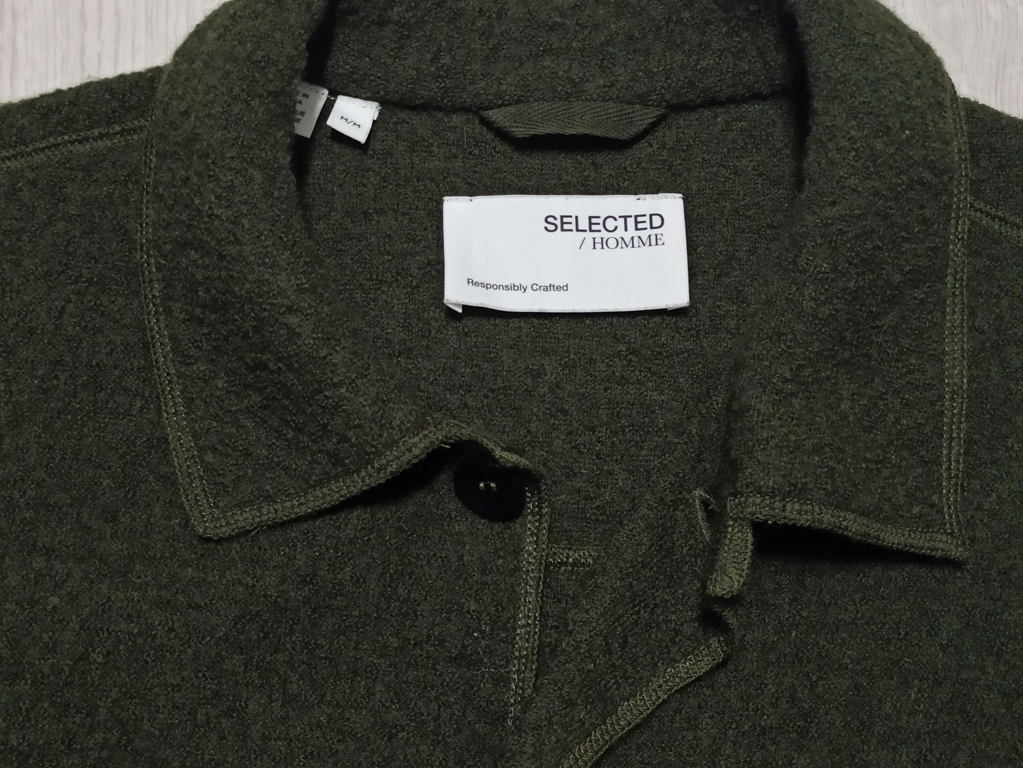 Selected Homme Selected Homme Men Wool Shirt Cardigan Size US M / EU 48-50 / 2 - 3 Thumbnail