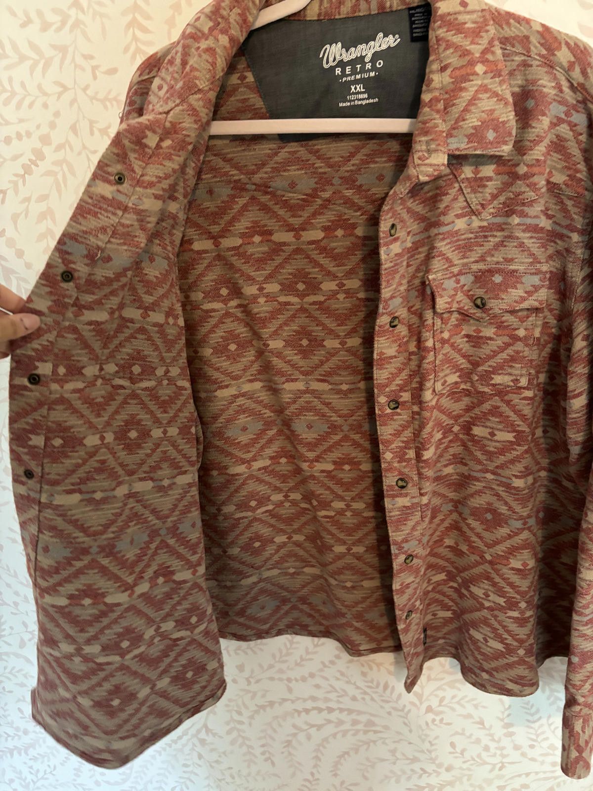 Wrangler Wrangler Retro Premium Aztec Print Flannel Shirt - XXL Size US XXL / EU 58 / 5 - 4 Thumbnail