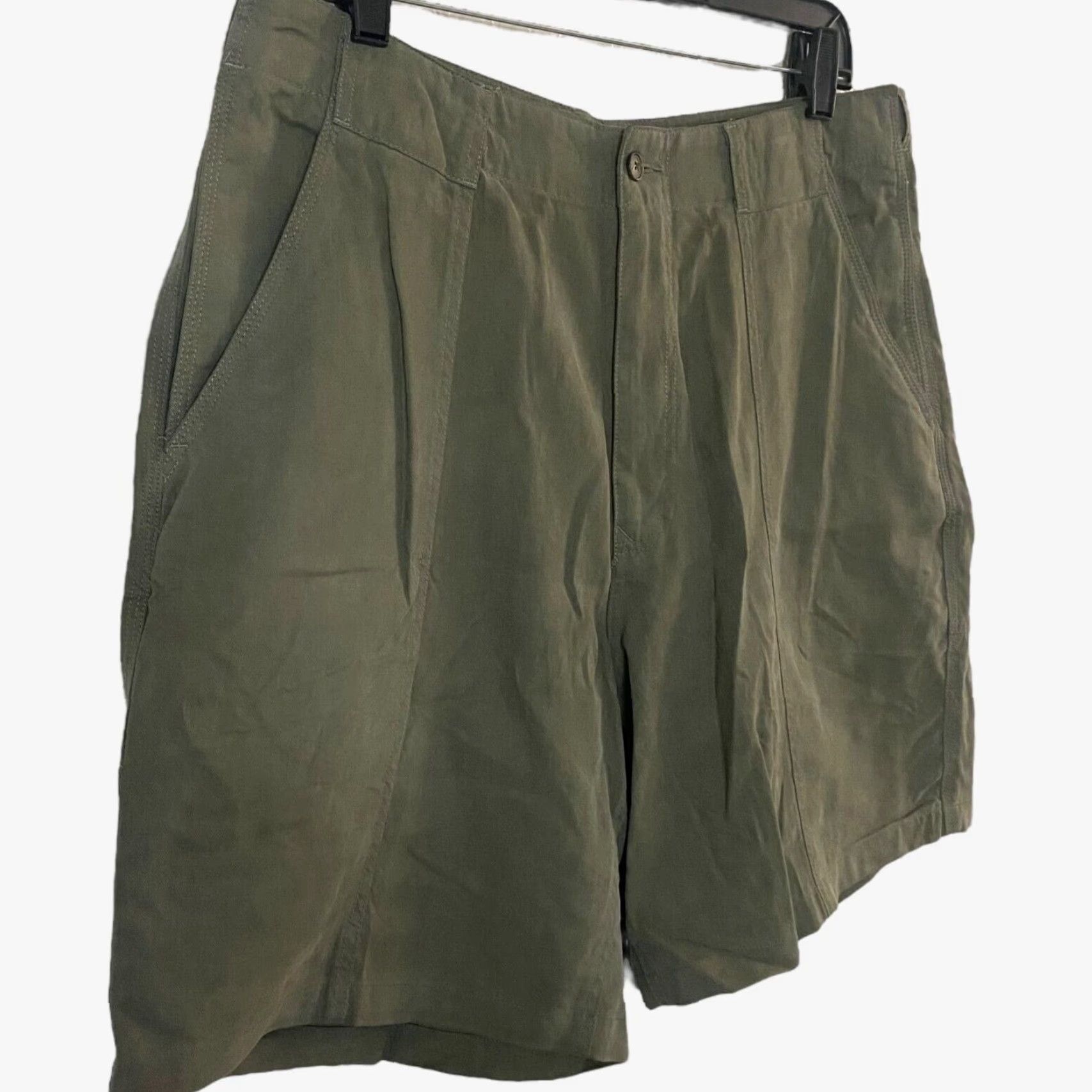 Tommy Bahama Tommy Bahama Survivor 8'' Shorts Olive Green Men's Size 35 Casual Outdoors Size US 35 - 3 Thumbnail