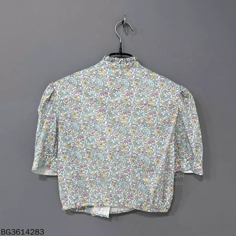 Miu Miu Miu Miu 40 Floral bubble sleeve short casual short sleeve Size S / US 4 / IT 40 - 3 Thumbnail