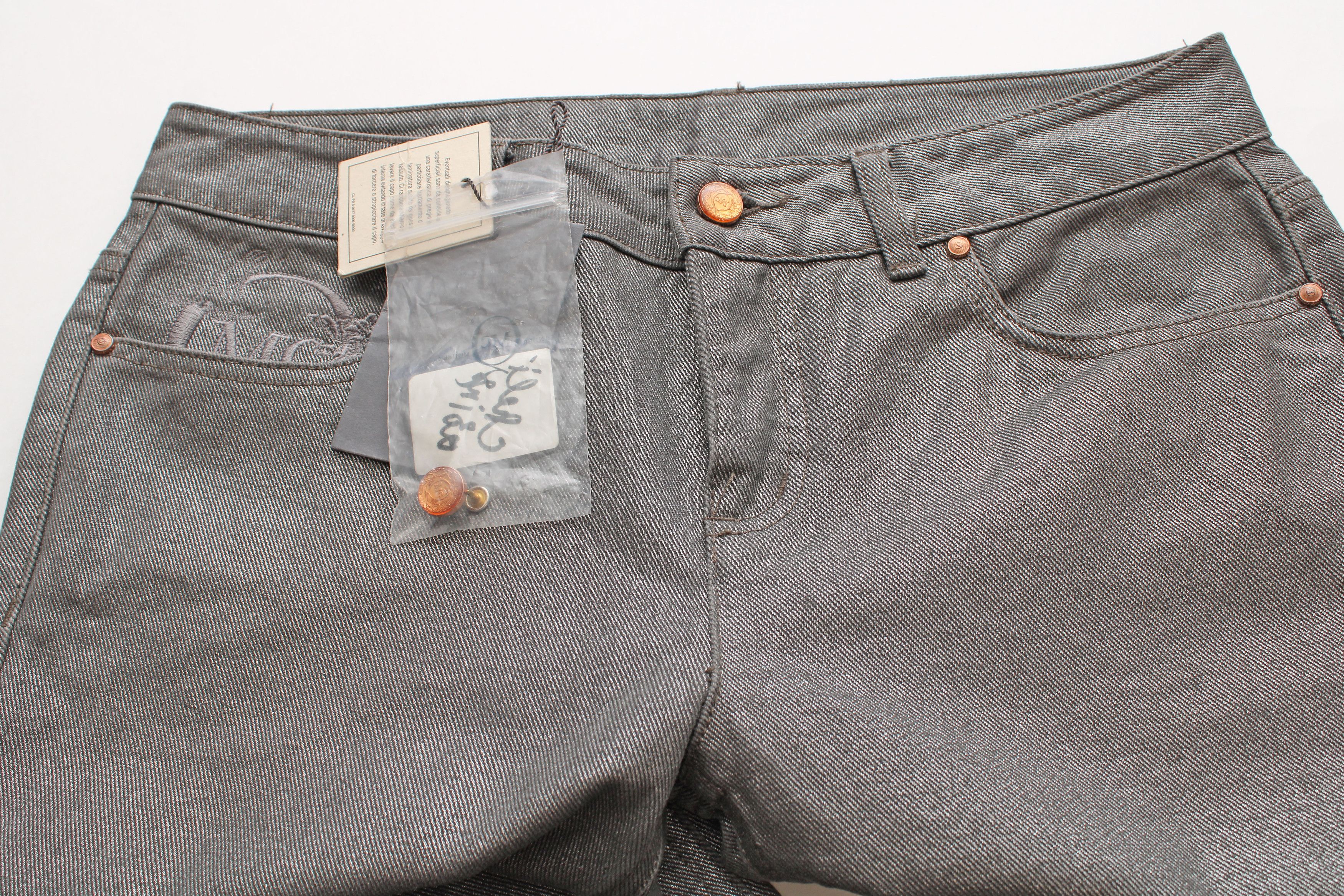 Alexander McQueen MCQ Alexander McQueen Silver Metallic Jeans Size 29" - 5 Thumbnail