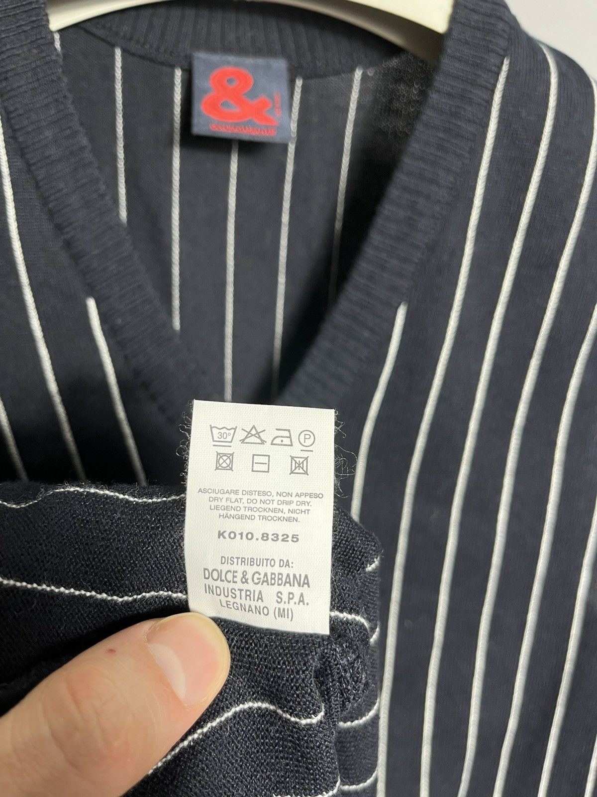 Dolce & Gabbana Dolce & Gabbana Mens Vest Sleeveless Cotton Striped Claasic Size US M / EU 48-50 / 2 - 7 Thumbnail