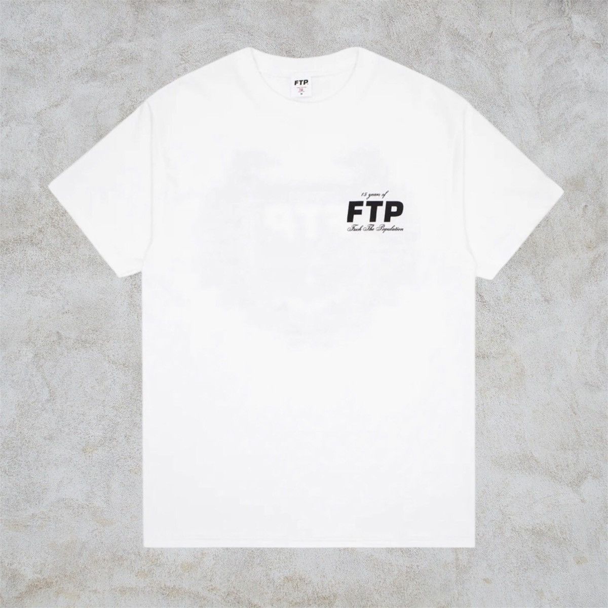 Fuck The Population FTP 15 Year Anniversary Tee (White) Size US L / EU 52-54 / 3 - 1 Thumbnail