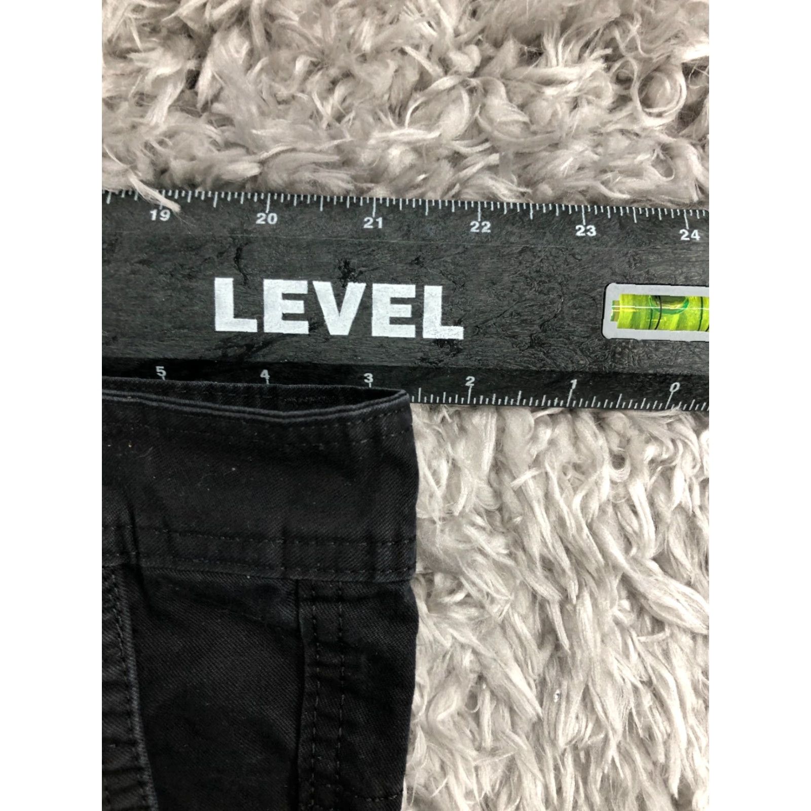 Vintage ChArmkp Cargo Pants Womens Black Size 44 Knit Polyester Straight Front Zip Pockets Elastic Waist Casual Formal Vintage No Size 30" / US 8 / IT 44 - 2 Thumbnail