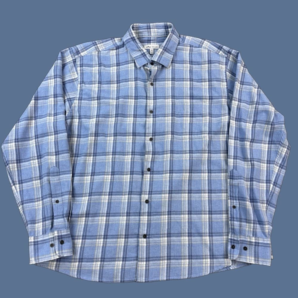Peter Millar Peter Millar Crown Shirt Mens XL Plaid Cotton Pointe Claire Long Sleeve Preppy Size US XL / EU 56 / 4 - 1 Thumbnail