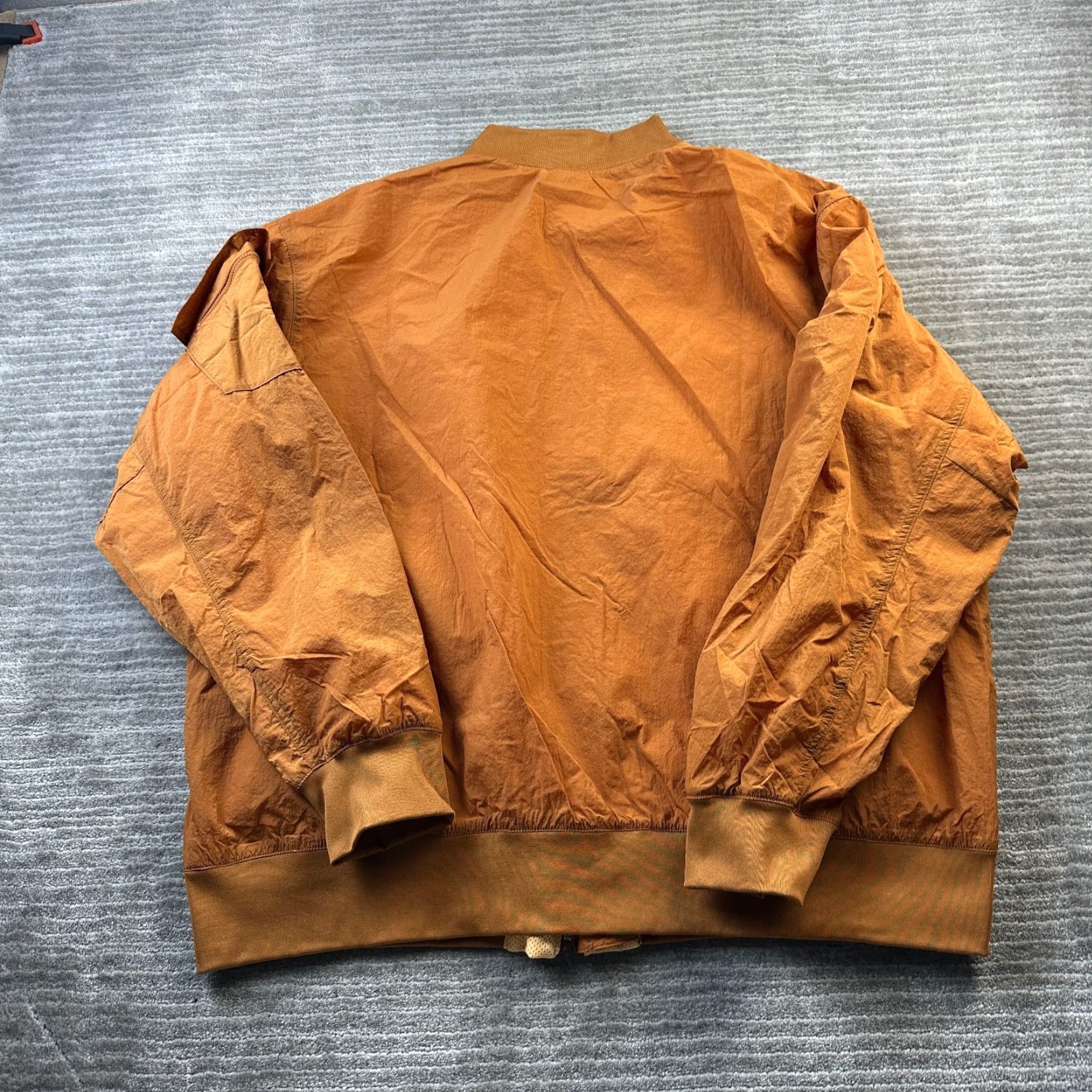 Jordan Brand Jordan Jacket Mens 2XL Orange Renegade Essentials Lightweight Bomber Windbreaker Size US XXL / EU 58 / 5 - 2 Thumbnail