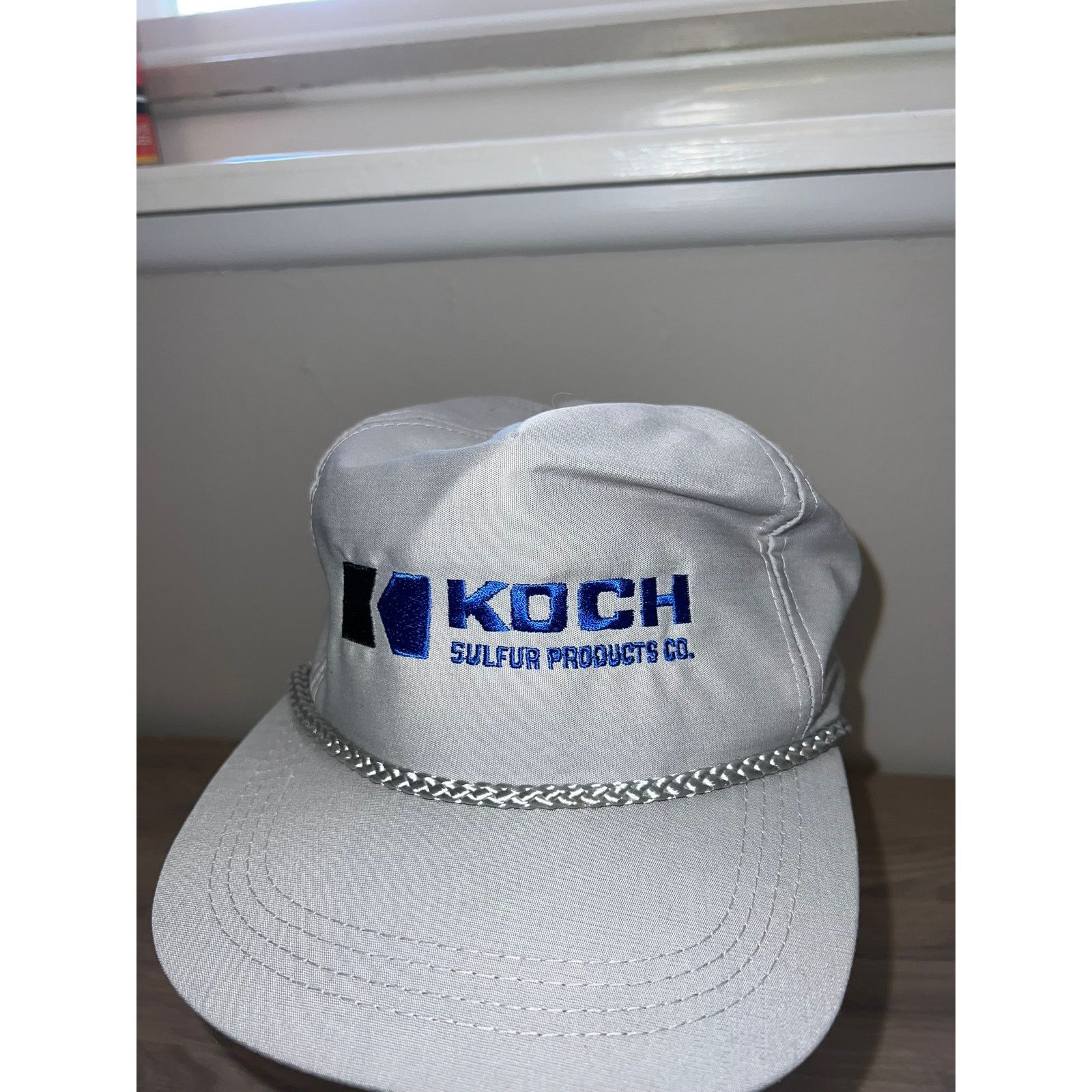 Vintage Vintage Koch Sulfur Products Gray Blue Roper Hat Headwear OS Size ONE SIZE - 3 Thumbnail