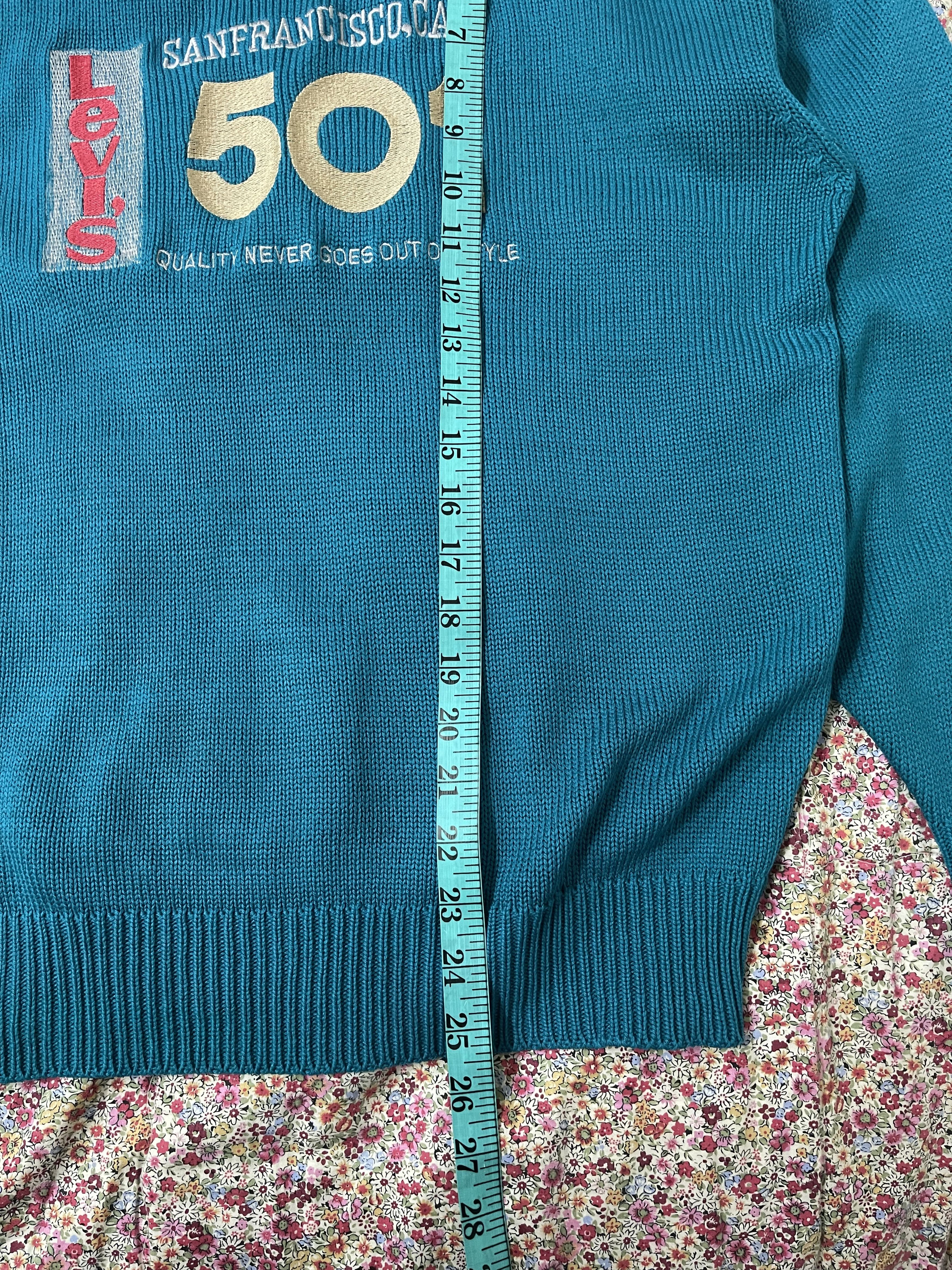 Levi's Vintage Clothing × Vintage Vintage Levis Embroidery Trademark 501 Knitwear Size US L / EU 52-54 / 3 - 10 Thumbnail