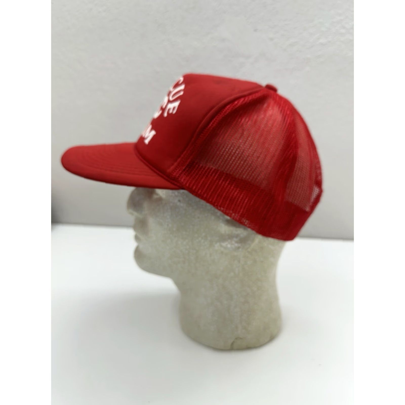 Roper T.I Trucker Hat Men Adjustable Red Rope 90s Outdoor Casual Sports Size ONE SIZE - 6 Thumbnail