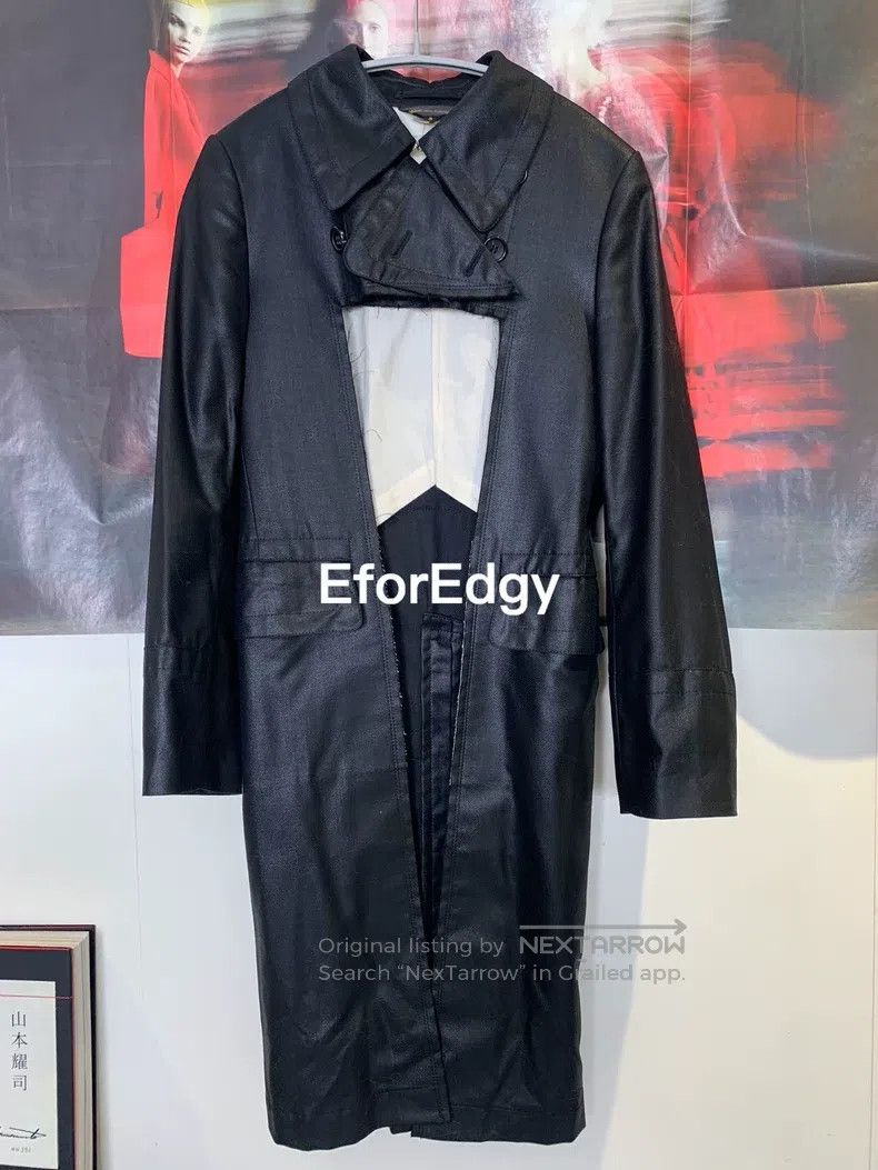 Comme des Garcons Comme Des Garcons Cut-out faux leather long coat Size S / US 4 / IT 40 - 3 Thumbnail