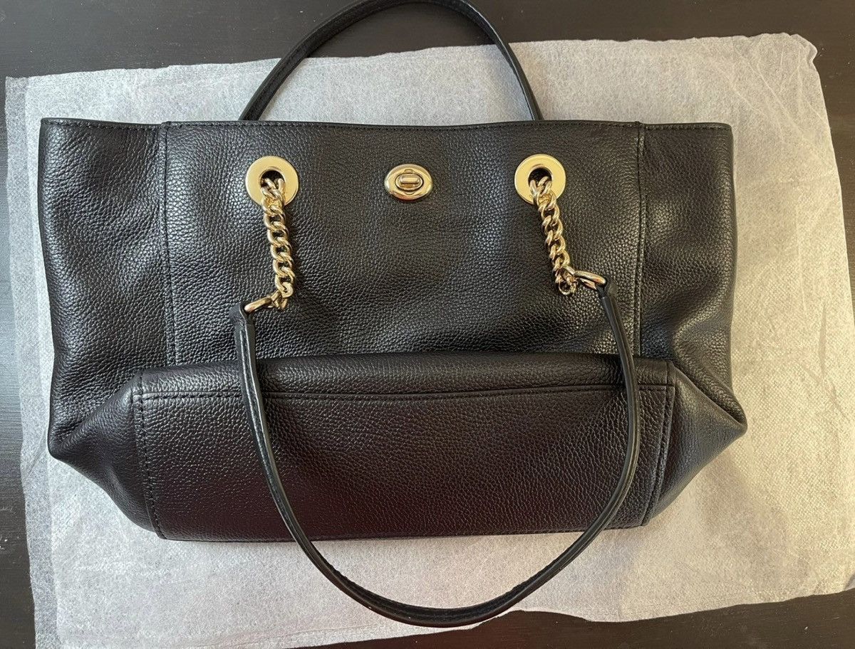 Coach Coach Turnlock Chain Tote Leather Size ONE SIZE - 8 Thumbnail