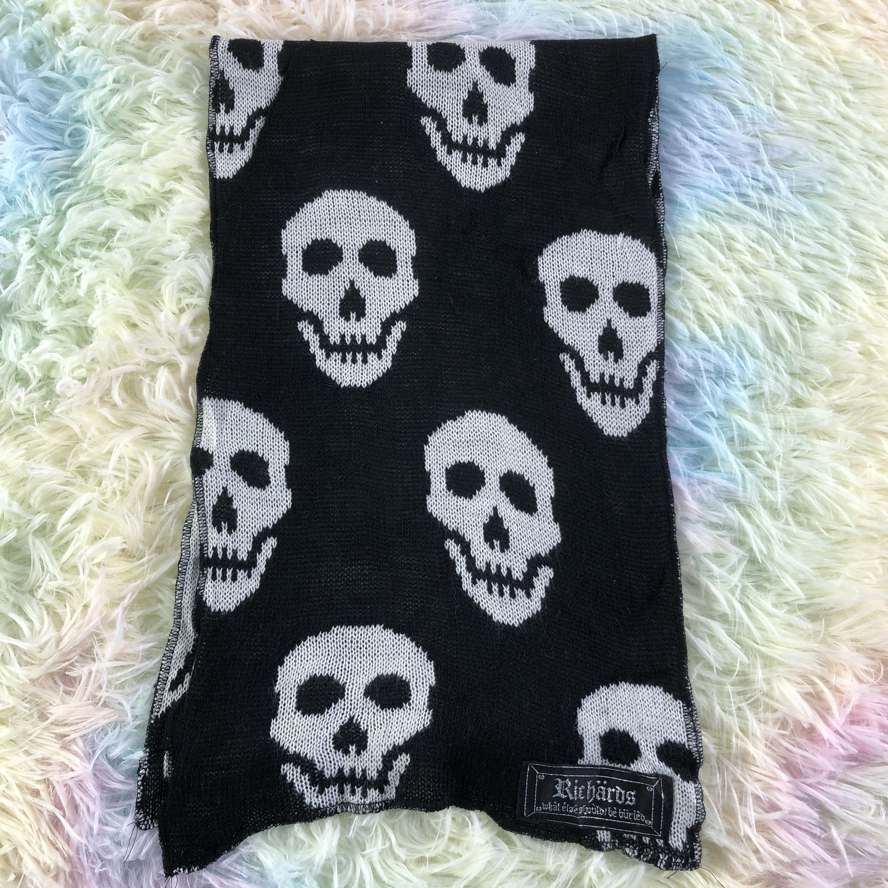 Japanese Brand Skull Scarf / Muffler / Neckwear - KM245 Size ONE SIZE - 2 Thumbnail