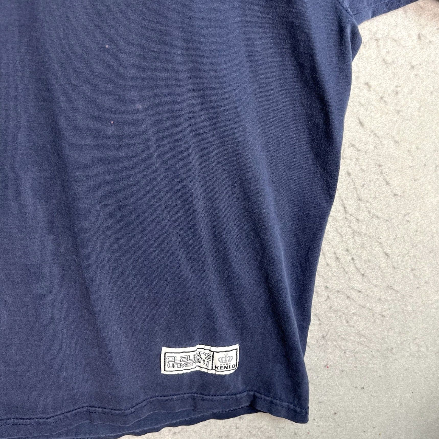 Vintage VINTAGE Players University Kenlo 90s Blue Graphic Tee T Shirt Adult 3XL Men USA Made Shirt Mens Size US XXL / EU 58 / 5 - 5 Thumbnail