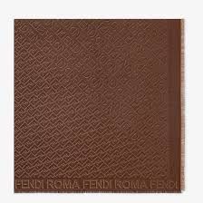 Fendi o1s1wg111224 Size: OS / Shawl in Brown Size ONE SIZE - 1 Thumbnail
