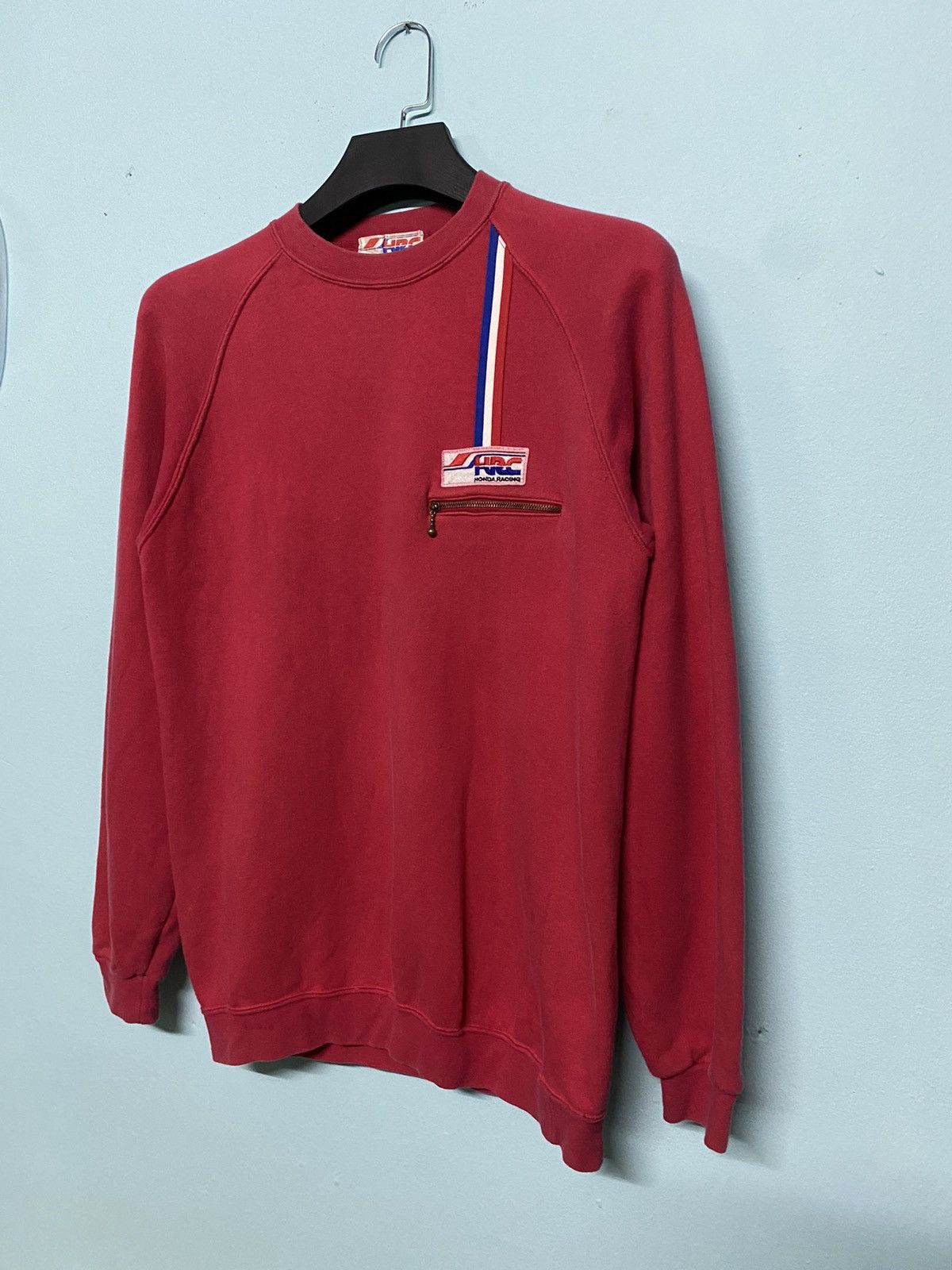 Honda 💥HONDA HRC SMALL PATCH SWEATSHIRT VINTAGE 90s Size US L / EU 52-54 / 3 - 3 Thumbnail