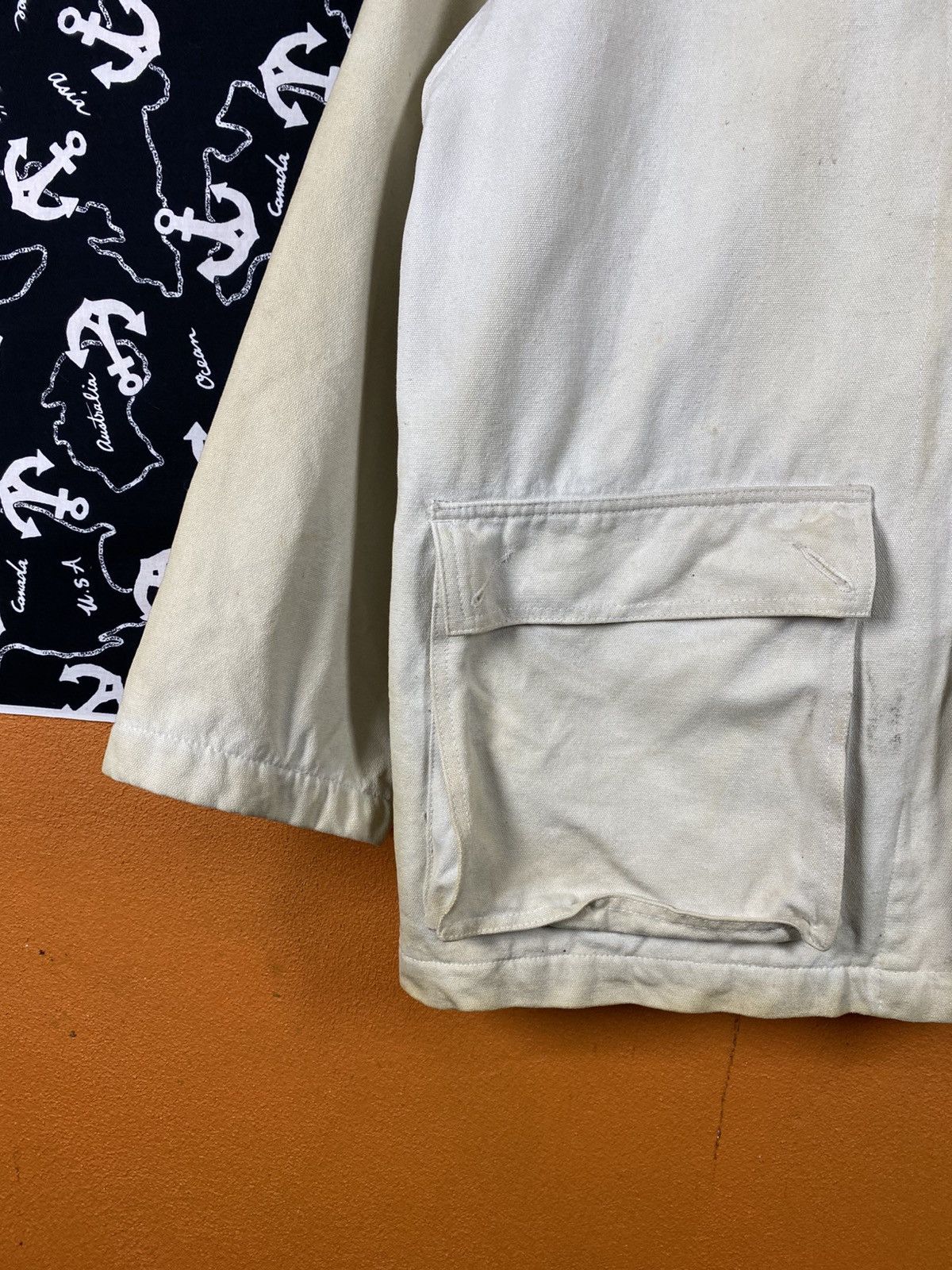 Japanese Brand BROWNIE Japanese Workwear Canvas Jacket Corduroy Collar Size US L / EU 52-54 / 3 - 7 Thumbnail