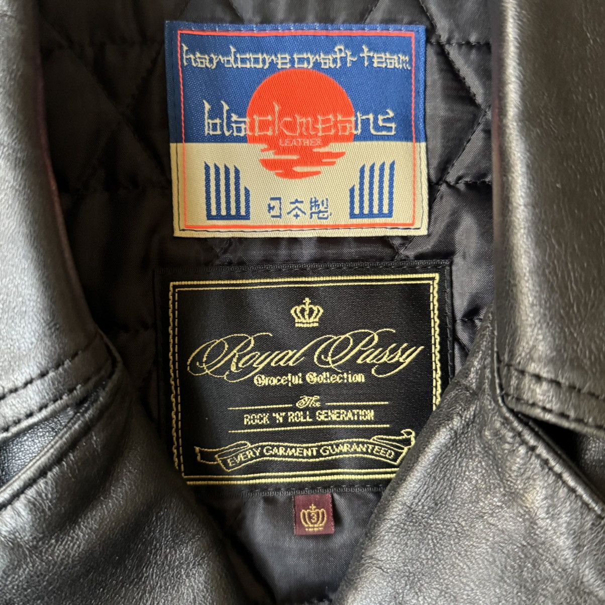 Blackmeans Black means Royal Pussy Double Riders Leather Jacket Size US L / EU 52-54 / 3 - 4 Thumbnail