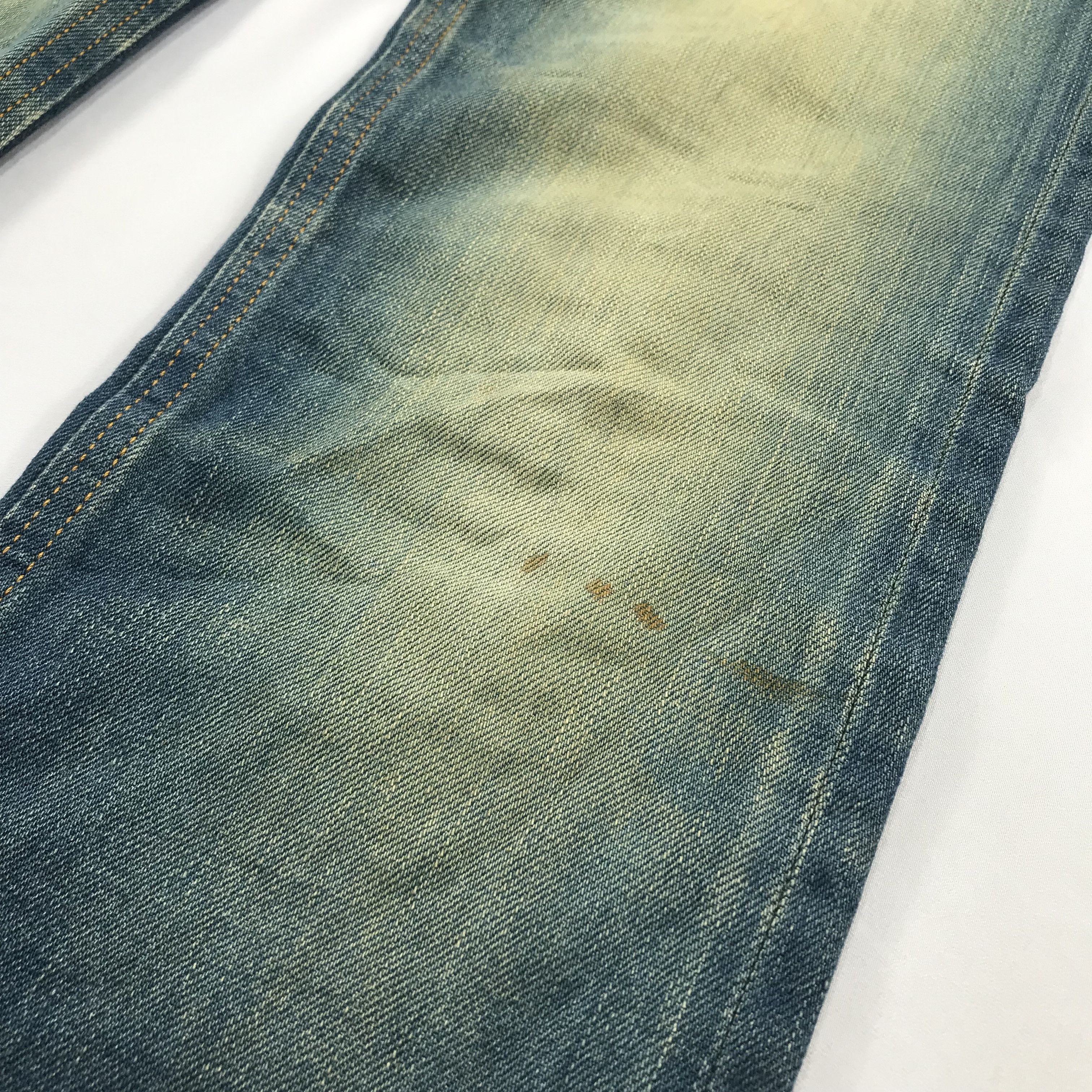 Diesel Diesel Thavar Slim Skinny Jeans Blue Distress Denim KJ3459 Size US 28 / EU 44 - 10 Thumbnail