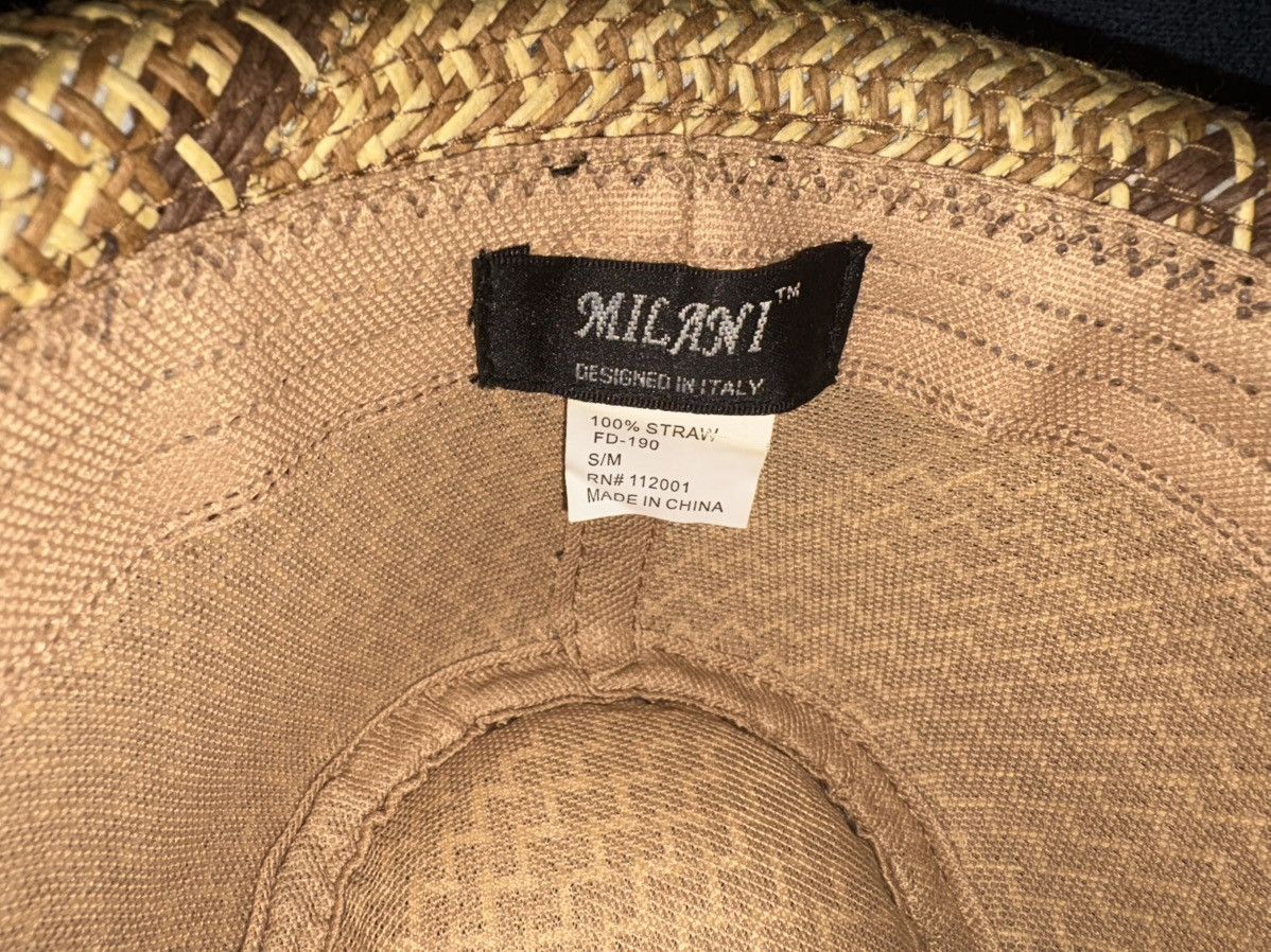 Designer Italian Raffia Fedora by Milani NEW Size ONE SIZE - 10 Thumbnail