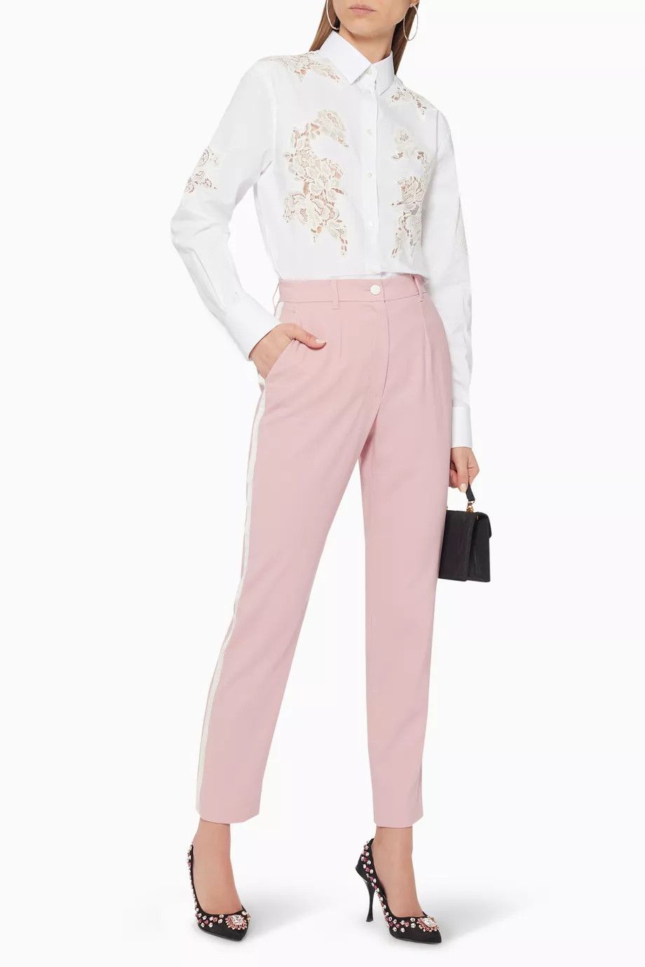 Dolce & Gabbana o1y0925 Casual Pant in Pink Size 28" / US 6 / IT 42 - 3 Thumbnail