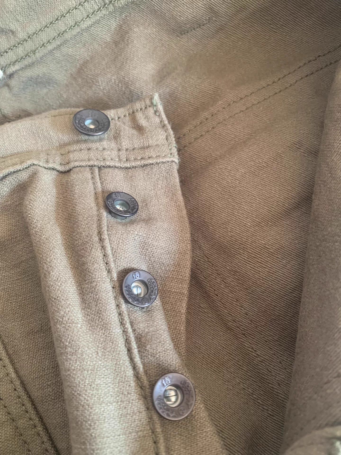 Samurai Jeans Samurai Jeans heavy olive green straight pants Size US 35 - 3 Thumbnail