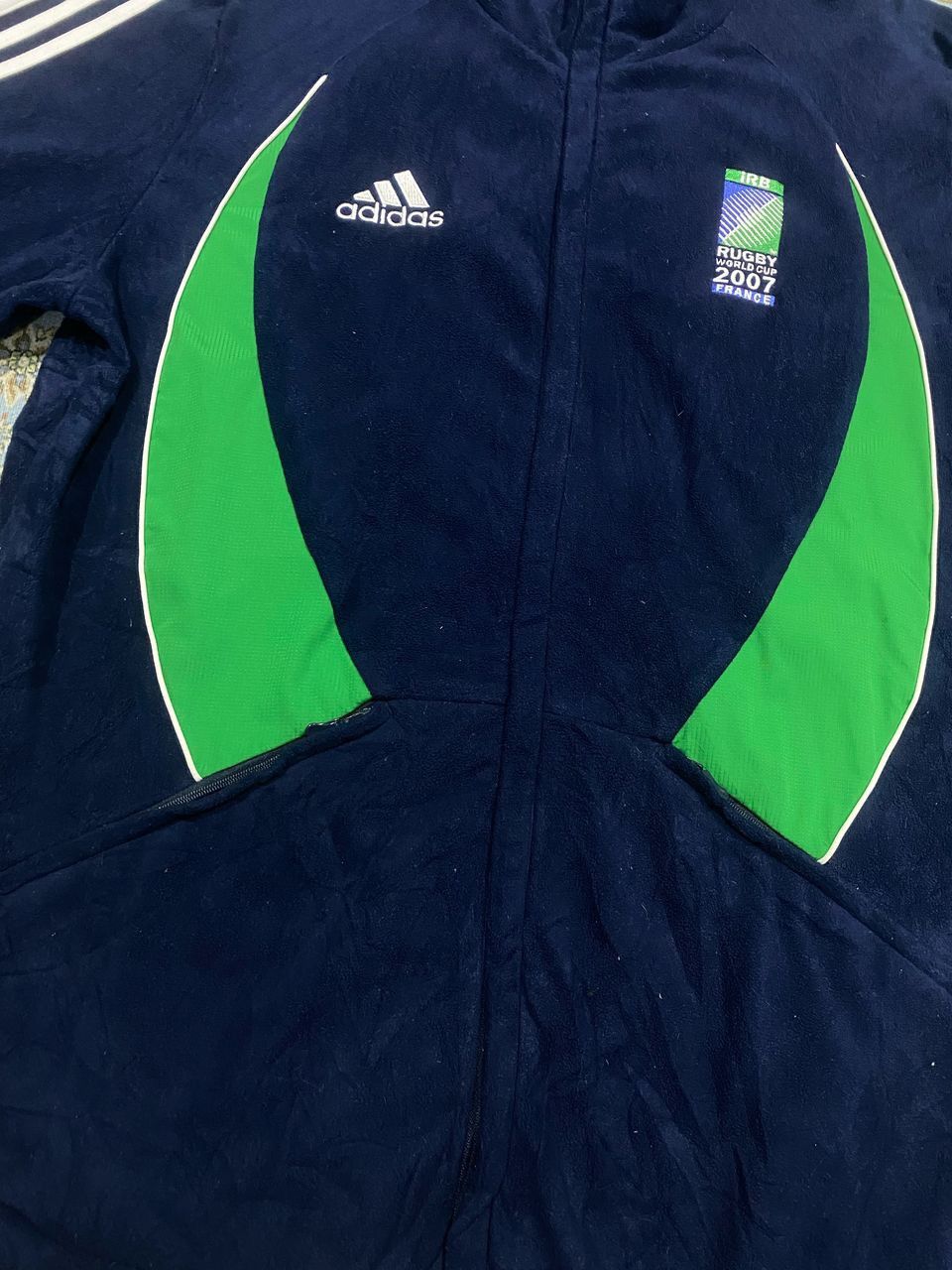 Adidas × Vintage Vintage Adidas Rugby Worldcup 2007 France Tracktop Size US L / EU 52-54 / 3 - 4 Thumbnail