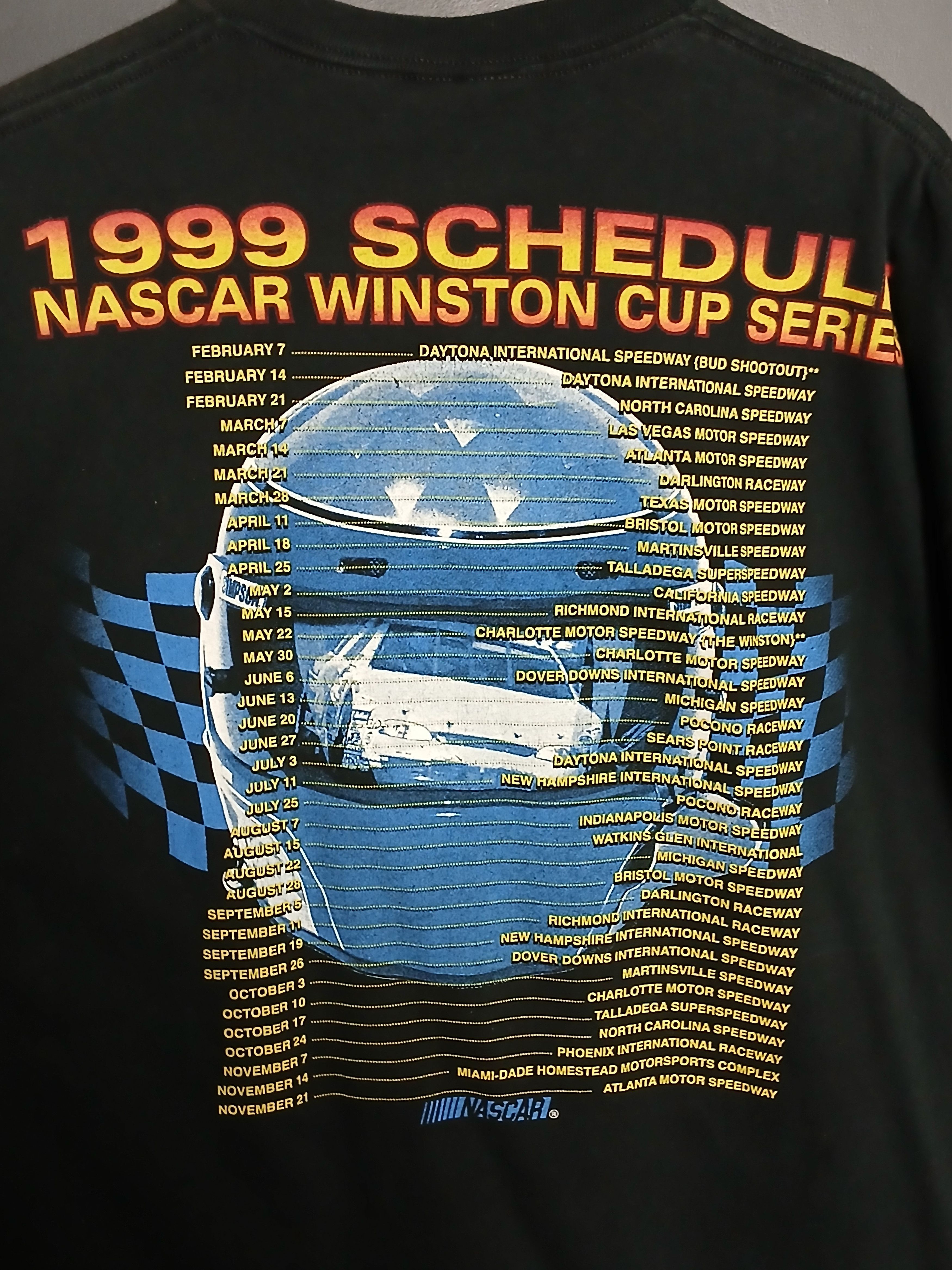 NASCAR × Vintage Vintage 1999 Nascar Winston Cup Series Racing T-Shirt Size US XL / EU 56 / 4 - 4 Thumbnail