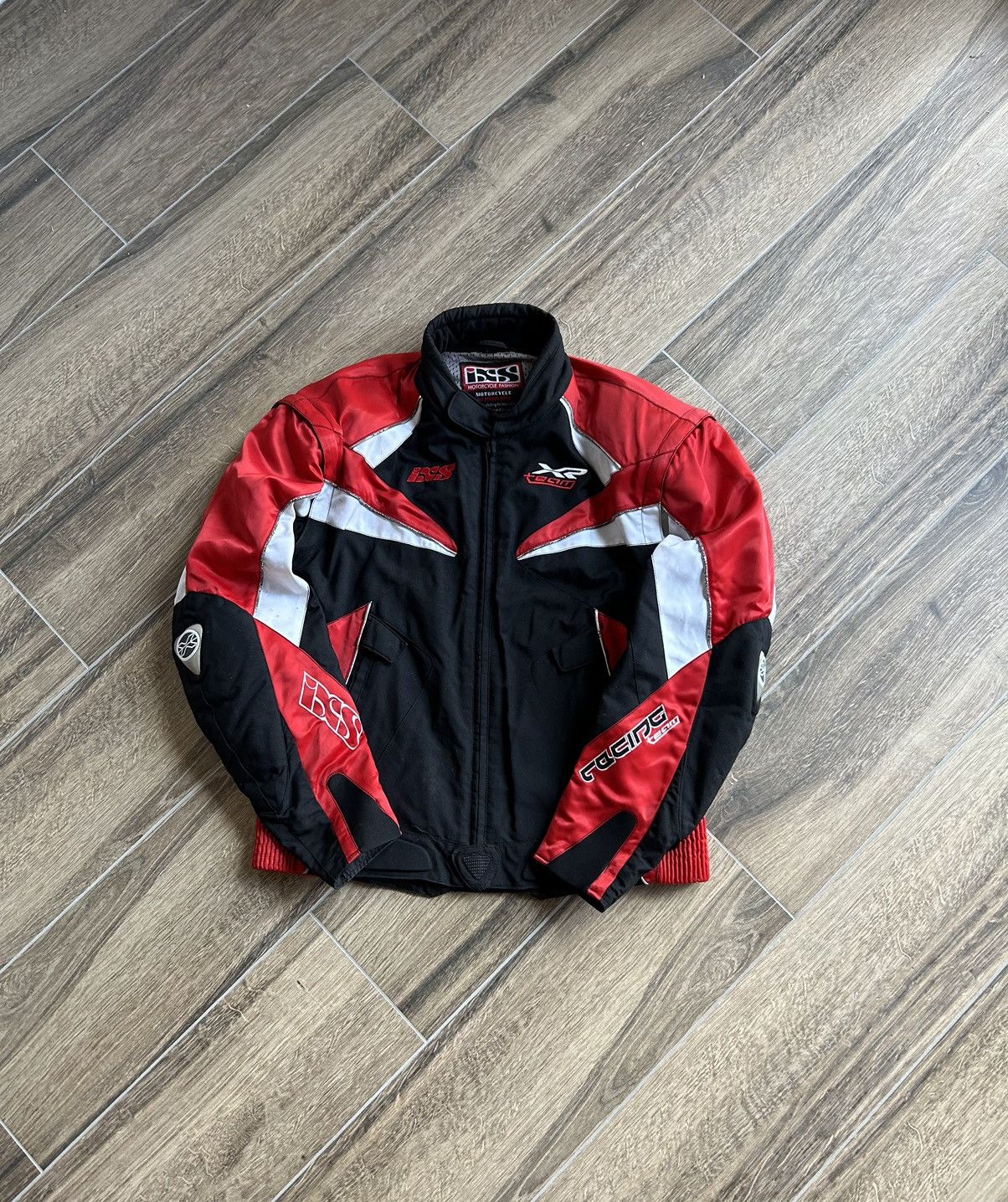 image of Ixs Devil Racing Jacket Mens Y2K Nascar in Black/Red (Size XL)