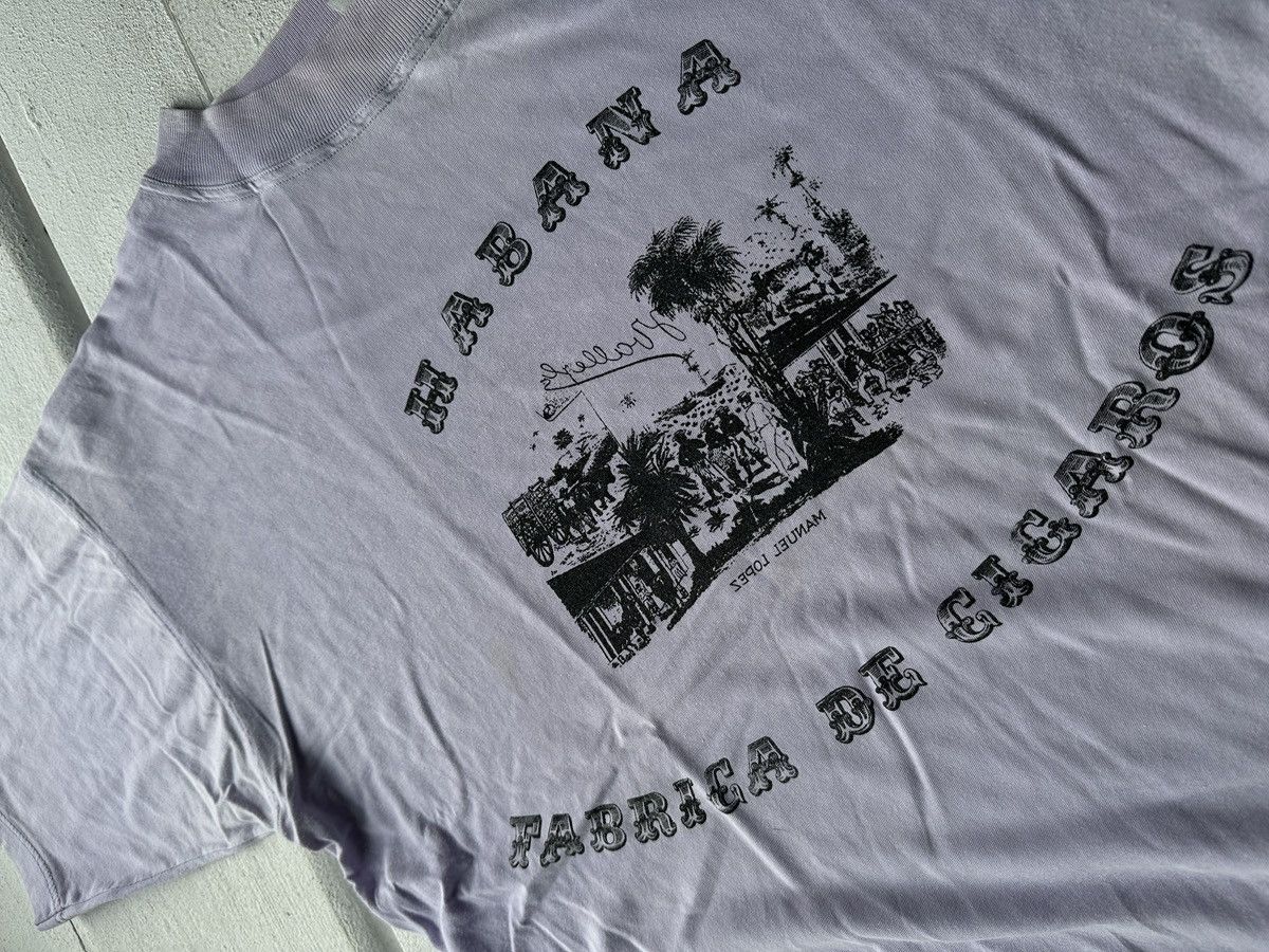 Vintage 🚨 HABANA FABRICA DE SIGAROS PURPLE VNTG T KUBA MANUEL LOPEZ Size US XL / EU 56 / 4 - 6 Thumbnail