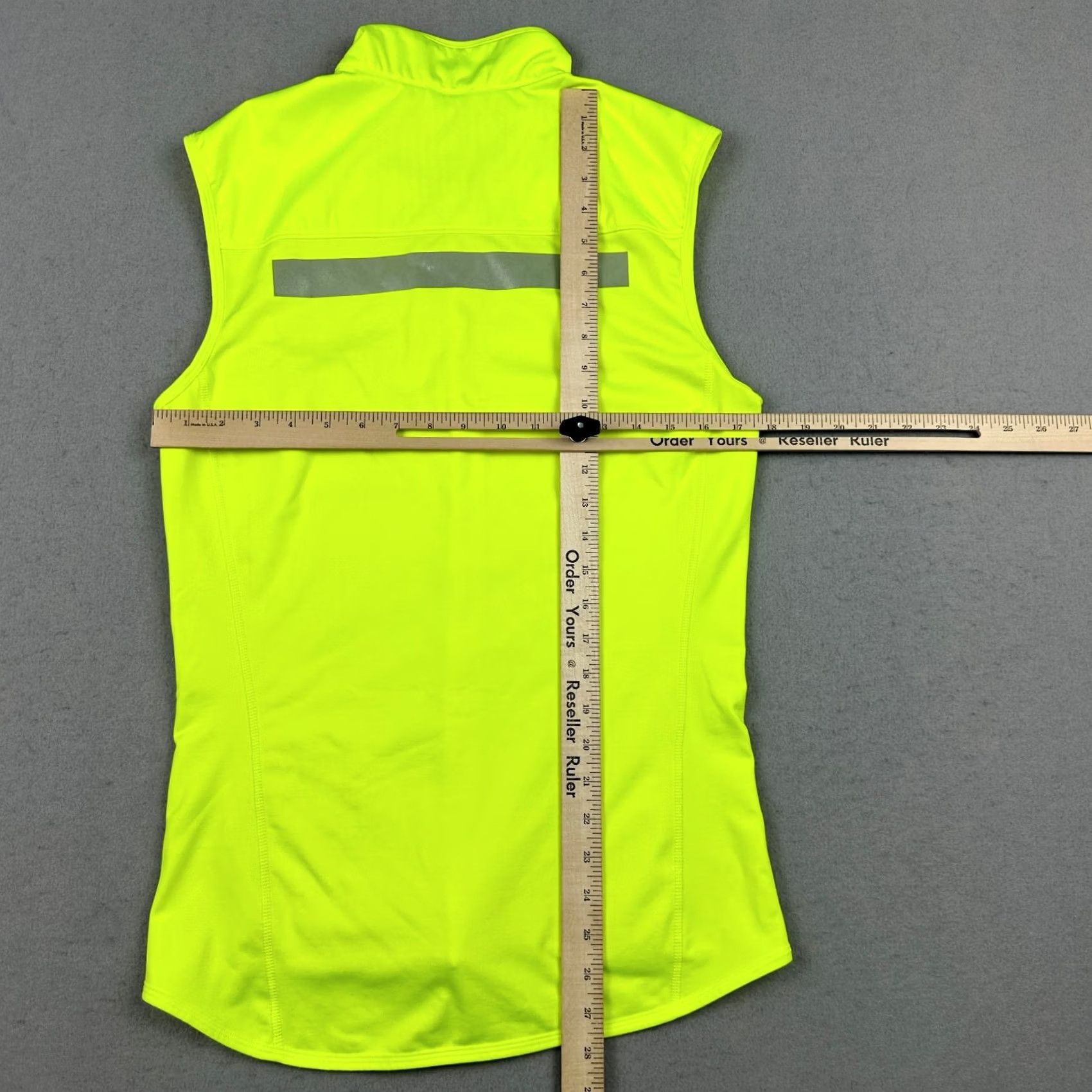 Nike Nike Vest Mens Small Volt Yellow Zip Windbreaker Thermal Reflective Running S Size US S / EU 44-46 / 1 - 5 Thumbnail