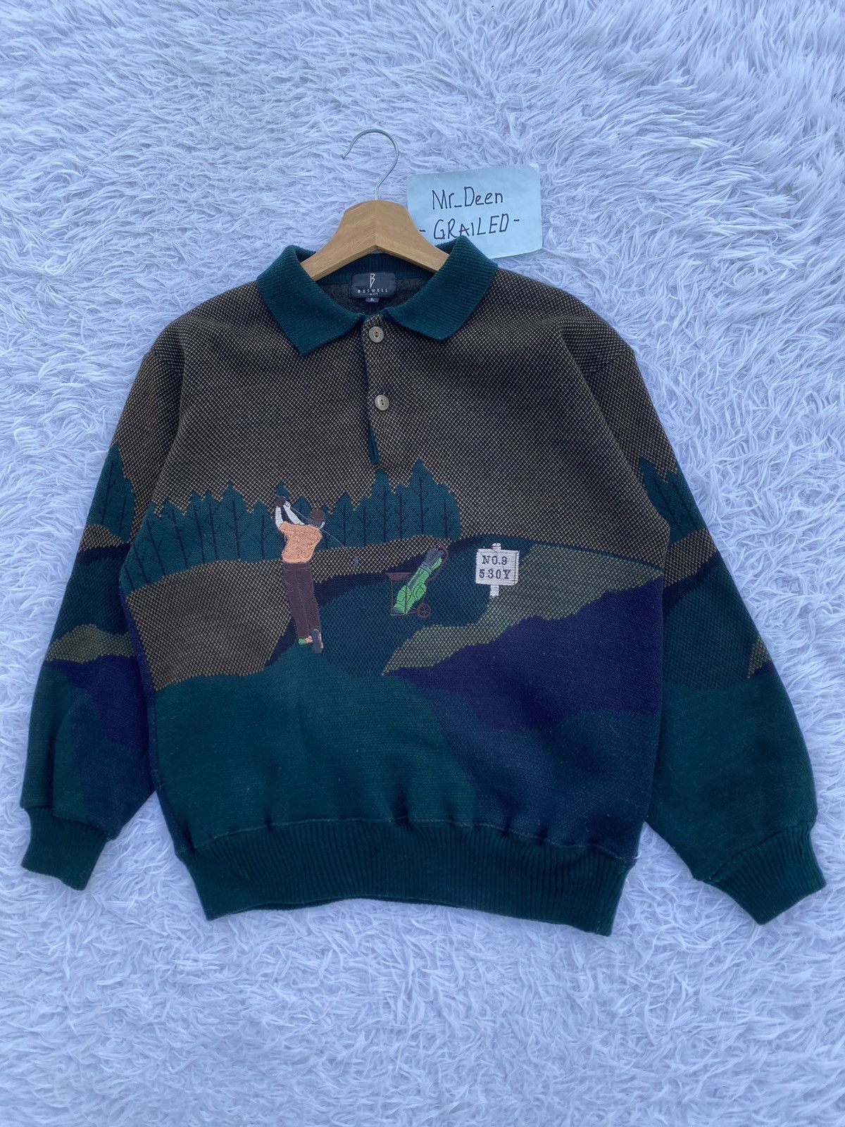 Vintage Rare Vintage Boswell Men Golf Sweater Size US M / EU 48-50 / 2 - 3 Thumbnail