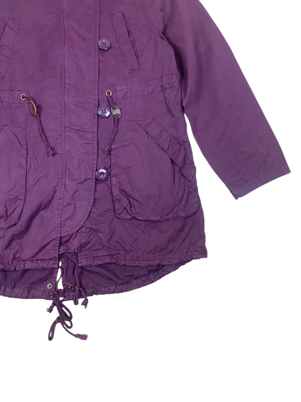 If Six Was Nine × Japanese Brand As Know As De Base Purple Fishtail Parka Sweater Size US M / EU 48-50 / 2 - 6 Thumbnail