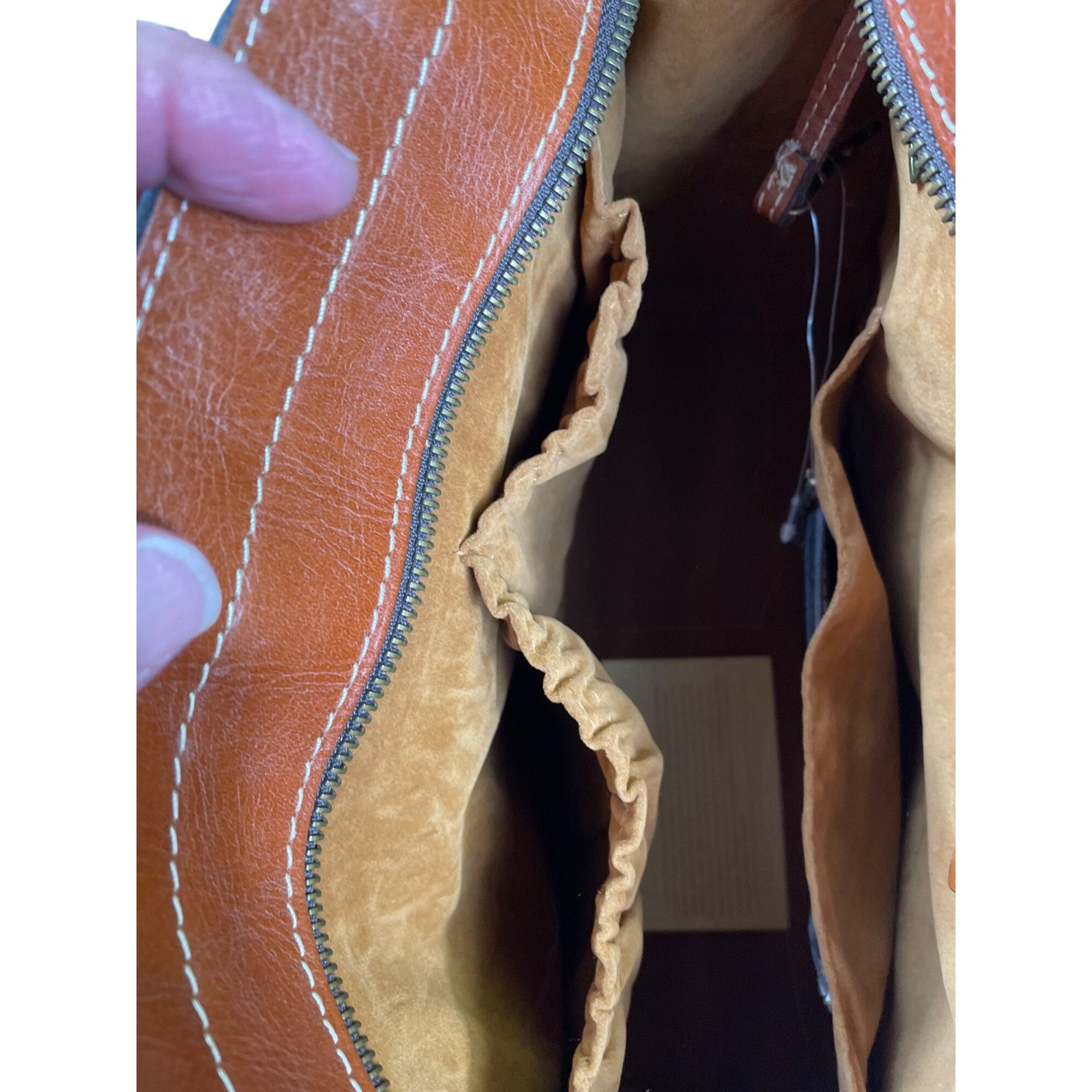 Patricia Nash Patricia Nash Womens Brown Italian Leather Handbag Shoulder Size ONE SIZE - 22 Thumbnail