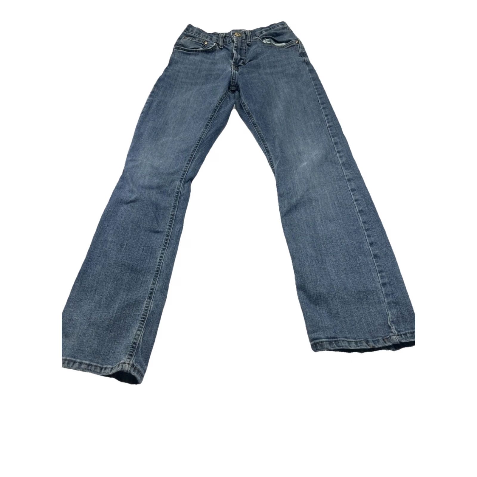 Wrangler Wrangler Jeans Bootcut Men 29x30 Medium Wash Stretch Cotton Denim Zip Button Regular 29 Waist 30 Inseam Blue Size US 29 - 2 Thumbnail