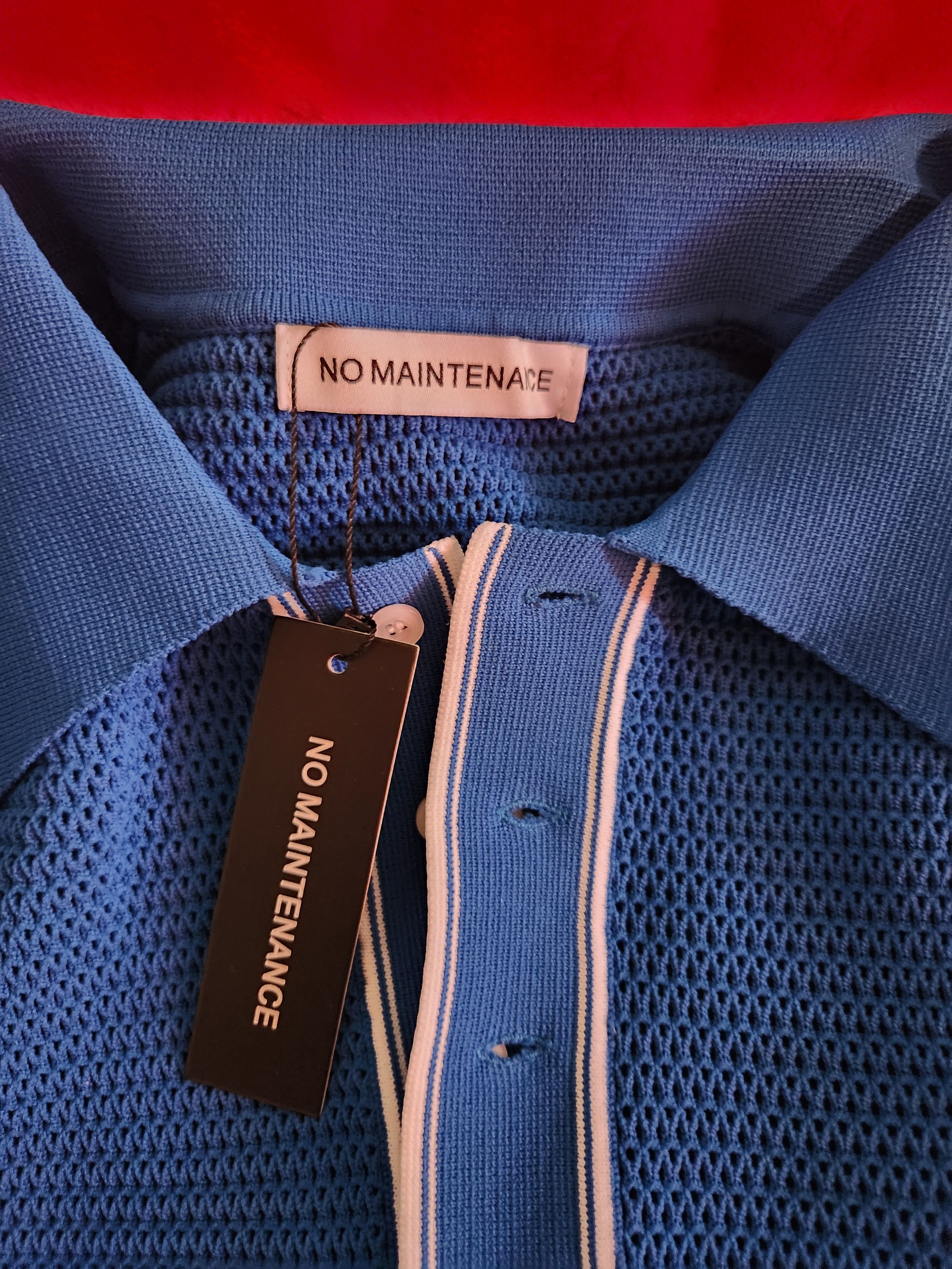 No Maintenance Knit Polo Size US XXL / EU 58 / 5 - 2 Thumbnail