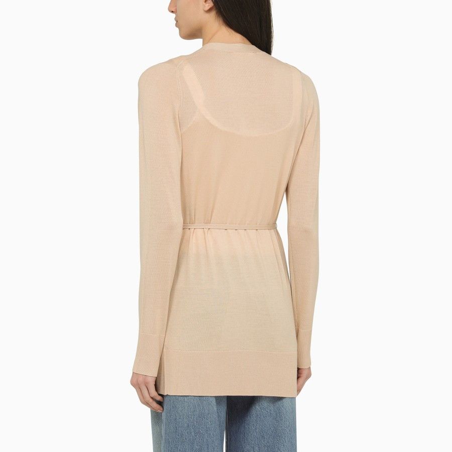 Chloe o1d2blof0824 Long Cardigan in Beige Size M / US 6-8 / IT 42-44 - 3 Thumbnail