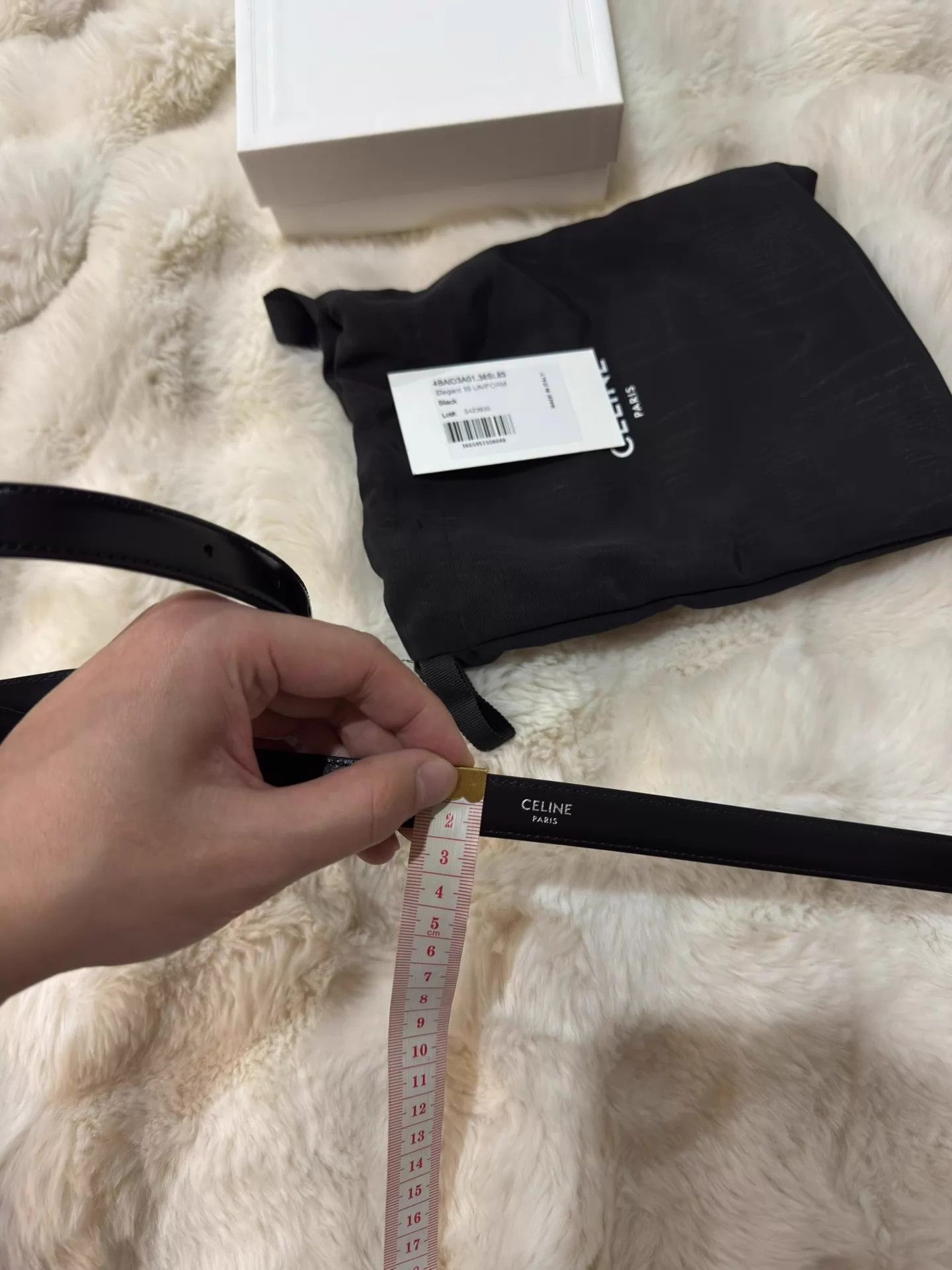 Celine Celine Classic Black & Silver Leather Belt 85 New Size ONE SIZE - 8 Thumbnail