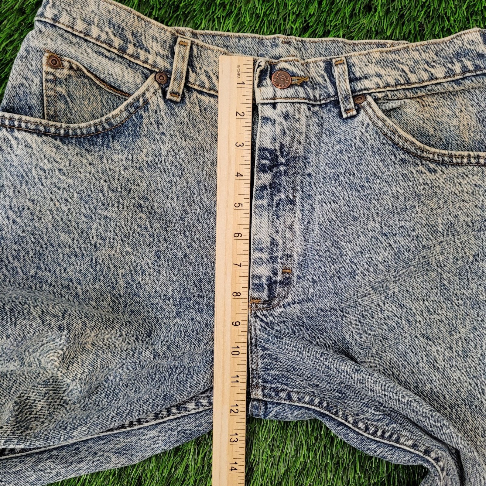 Lee VTG 80s Lee Riders Acid-Wash Jeans 30x30 USA 209-6848 Size US 30 / EU 46 - 16 Thumbnail