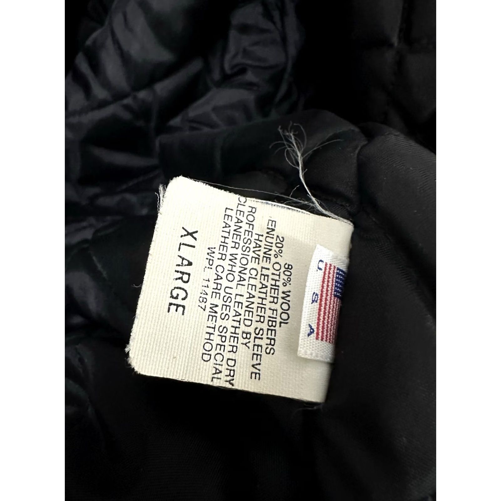 Vintage VTG Godzilla Hershey's 1998 Movie Promo Bomber Wool Leather Black Jacket XL Mens Size US XL / EU 56 / 4 - 5 Thumbnail