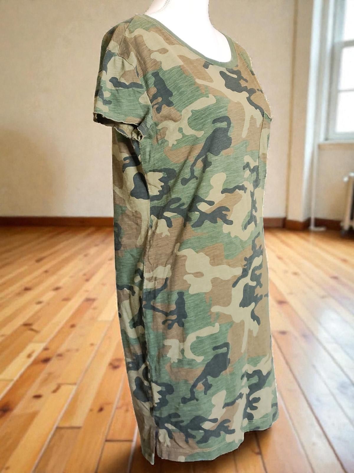 Sanctuary Sanctuary Women's Camouflage Casual T-Shirt Dress Green XS Size XS / US 0-2 / IT 36-38 - 4 Thumbnail