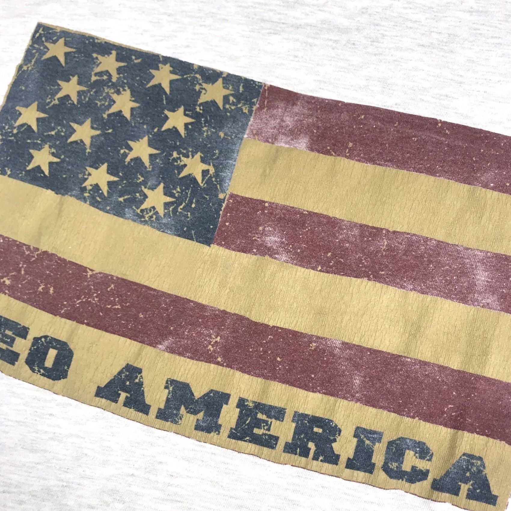Hanes VINTAGE Hanes USA Patriotic Graphic Tee T-Shirt Gray XL Mens Short Sleeve Crew Neck Size US XL / EU 56 / 4 - 6 Thumbnail