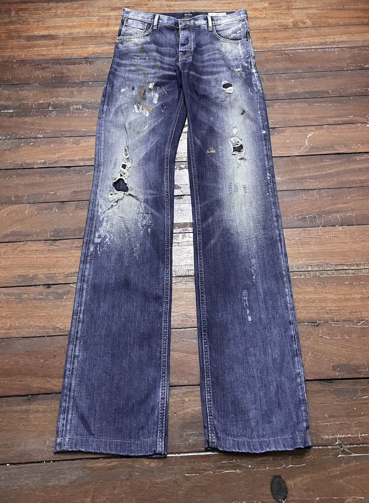 Antony Morato × Designer Rare Design Vintage Antony Morata Distressed Jeans 2000s Size US 36 / EU 52 - 1 Thumbnail