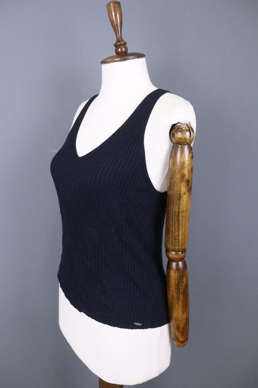 Designer Ivko Knitted Camisole Structure Pattern Shirt Blouse Size S Size S / US 4 / IT 40 - 5 Thumbnail