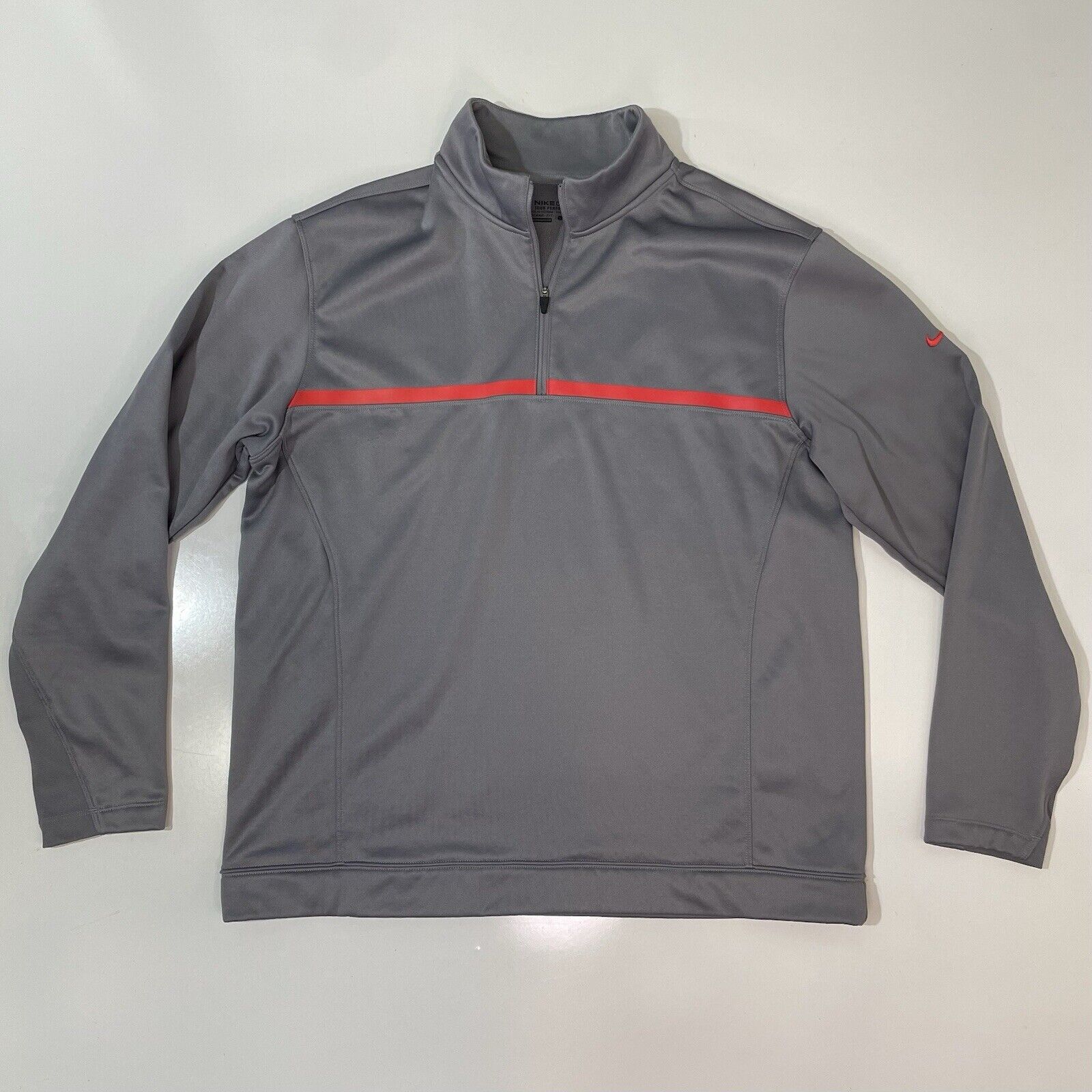 Nike Nike Golf Therma-Fit 1/4 Zip Pullover Men's Grey Sweatshirt Size US L / EU 52-54 / 3 - 1 Thumbnail