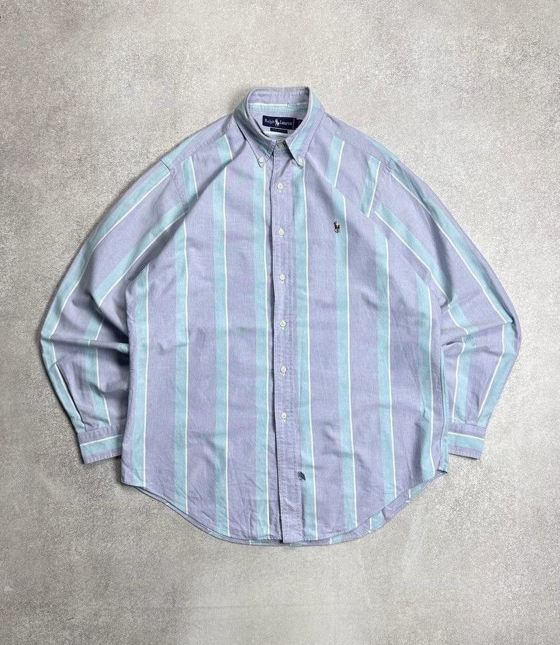 Polo Ralph Lauren Vintage Polo Ralph Lauren Y2K Striped Shirt L Size US M / EU 48-50 / 2 - 1 Thumbnail