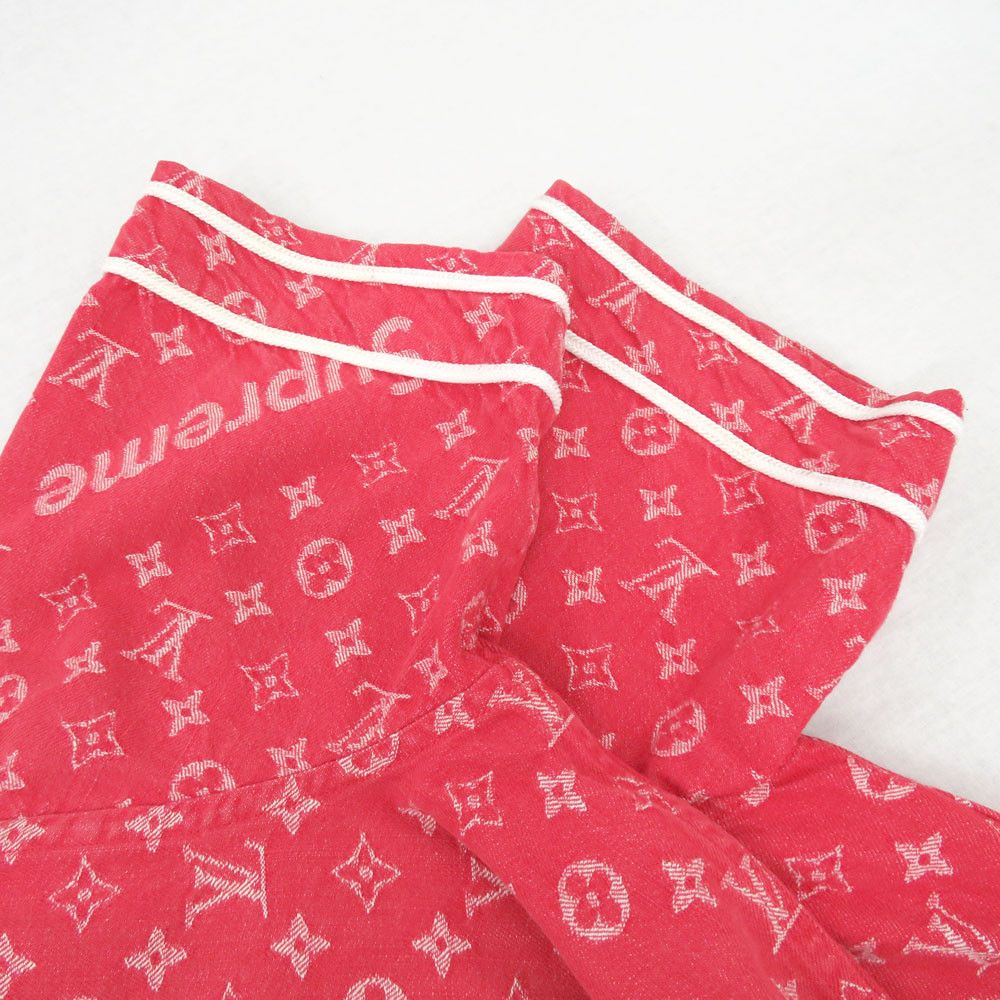Louis Vuitton × Supreme Louis Vuitton x Supreme Jacquard Denim Baseball Jersey Size US XS / EU 42 / 0 - 5 Thumbnail