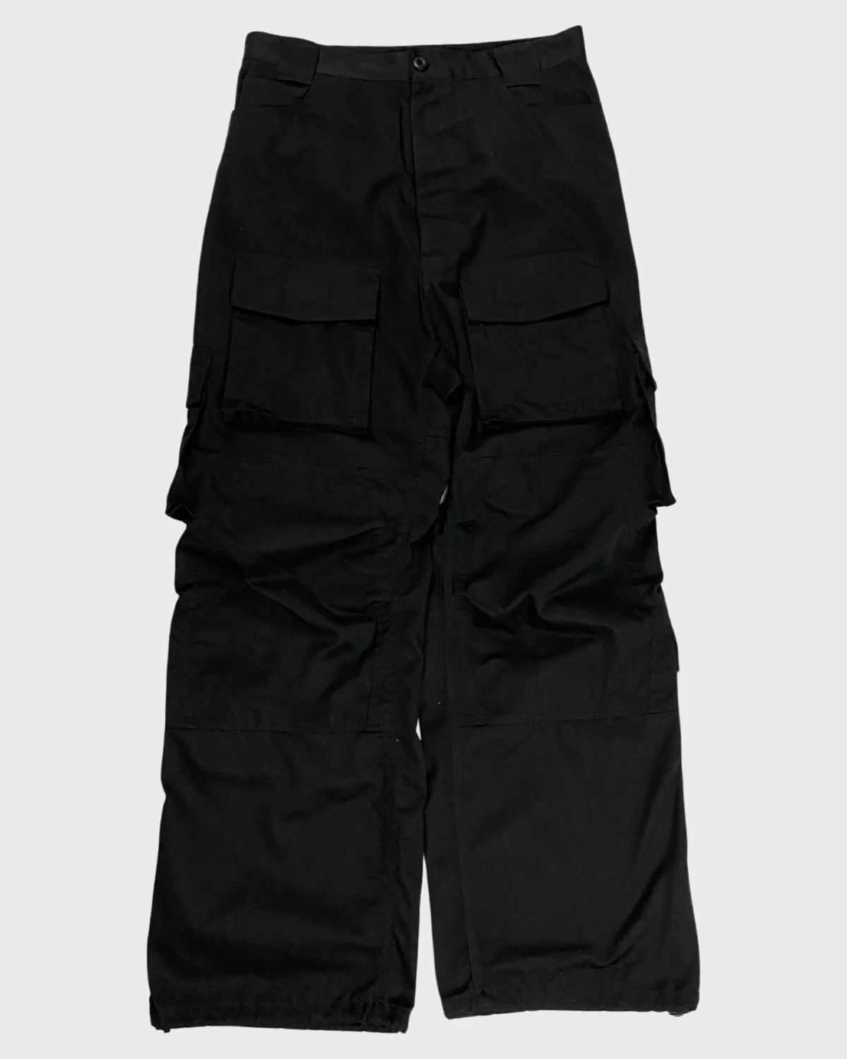 image of Balenciaga Ss20 „Donda“ Cargo Pants In Black Sz:xs|S, Men's (Size 30)